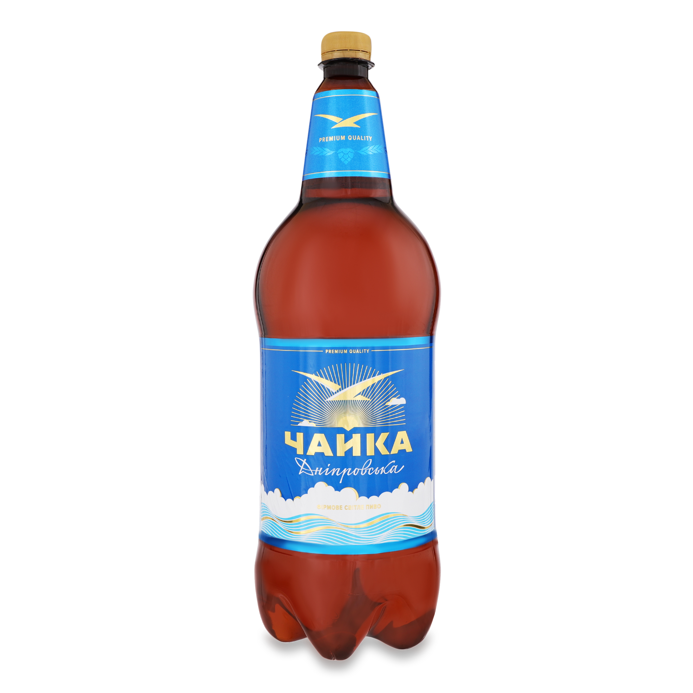 Пиво Чайка Дніпровська світле 4,8% 2л