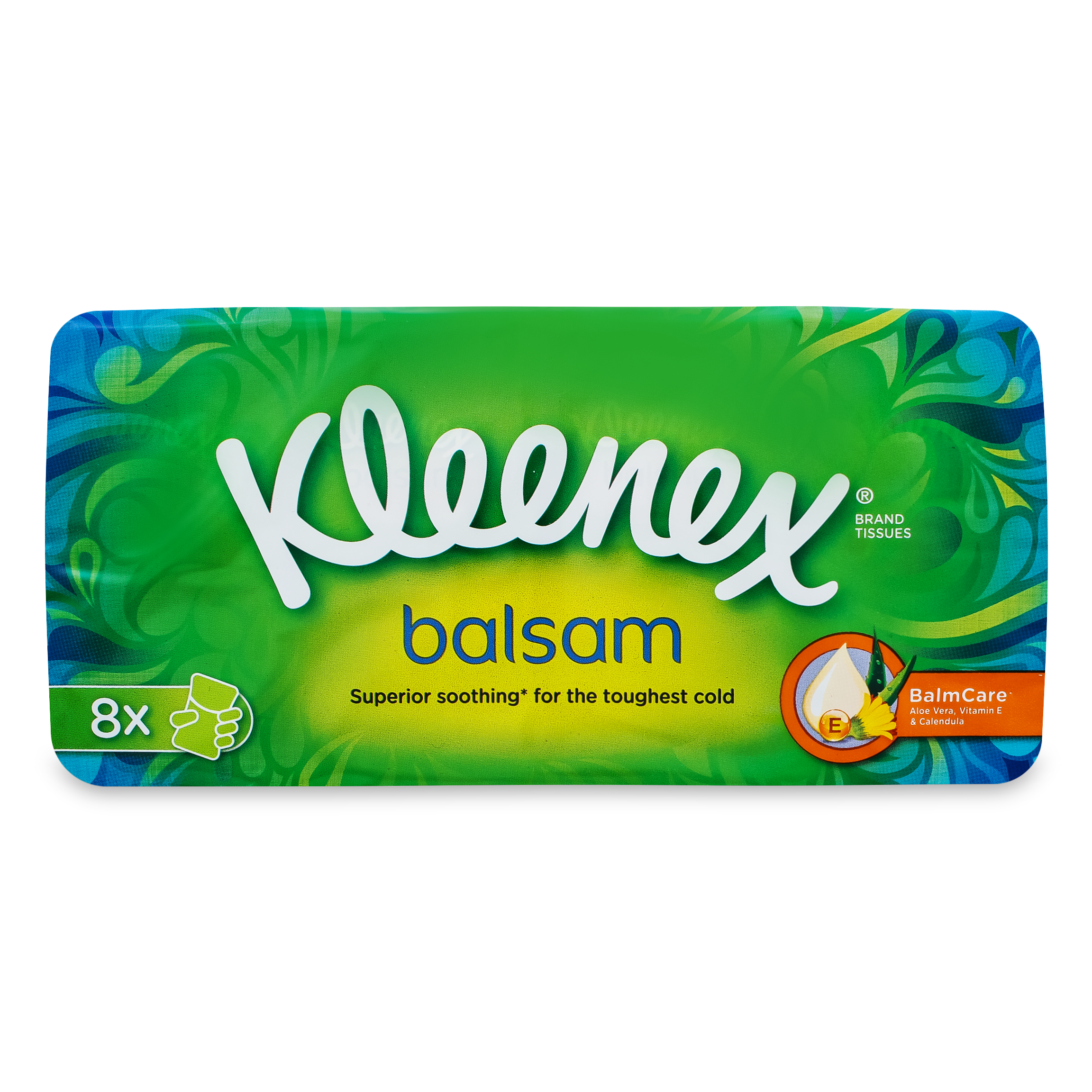 Хустинки паперові Kleenex Balsam гіпоалергенні 9*8шт