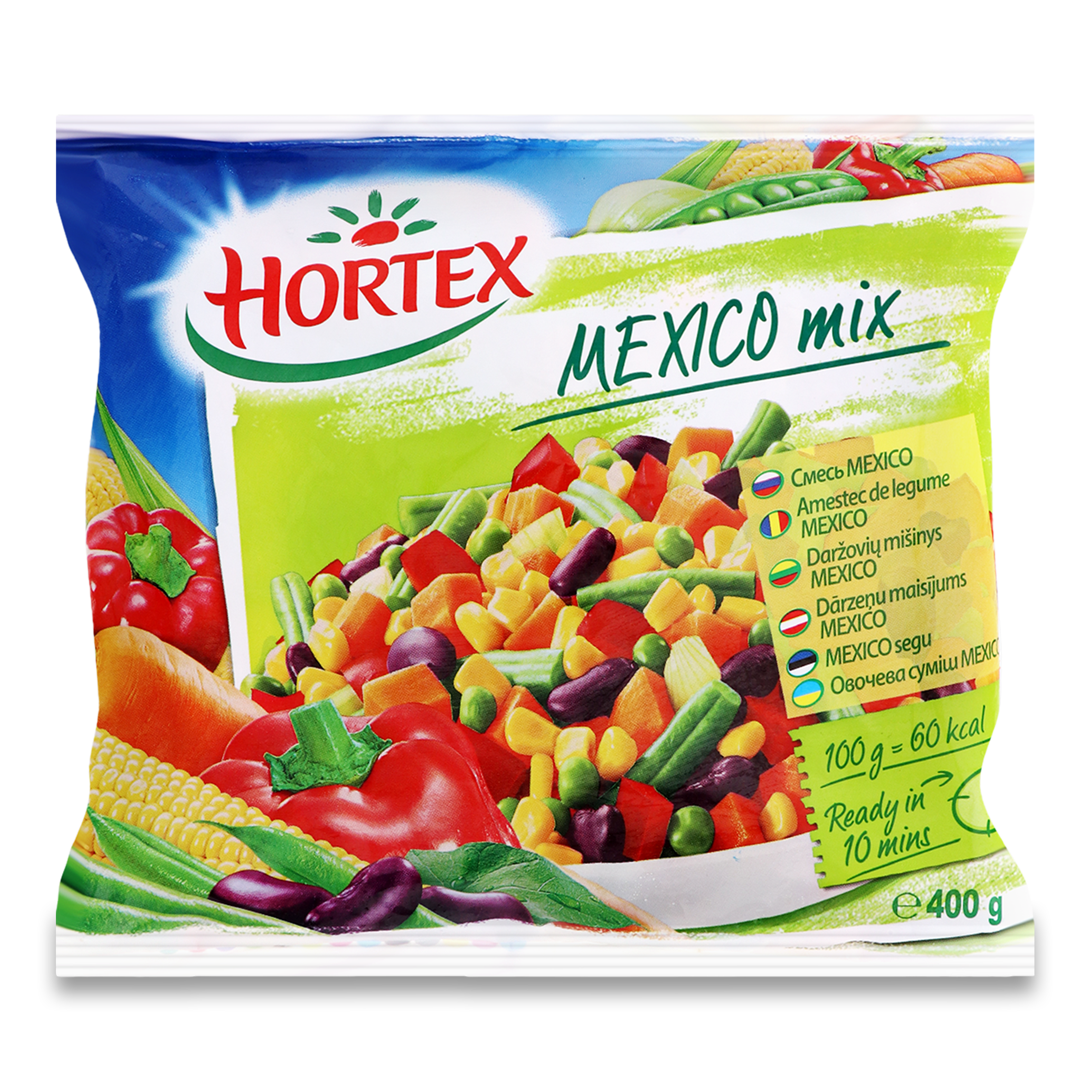 Суміш Hortex Mexico овочева заморожена 400г