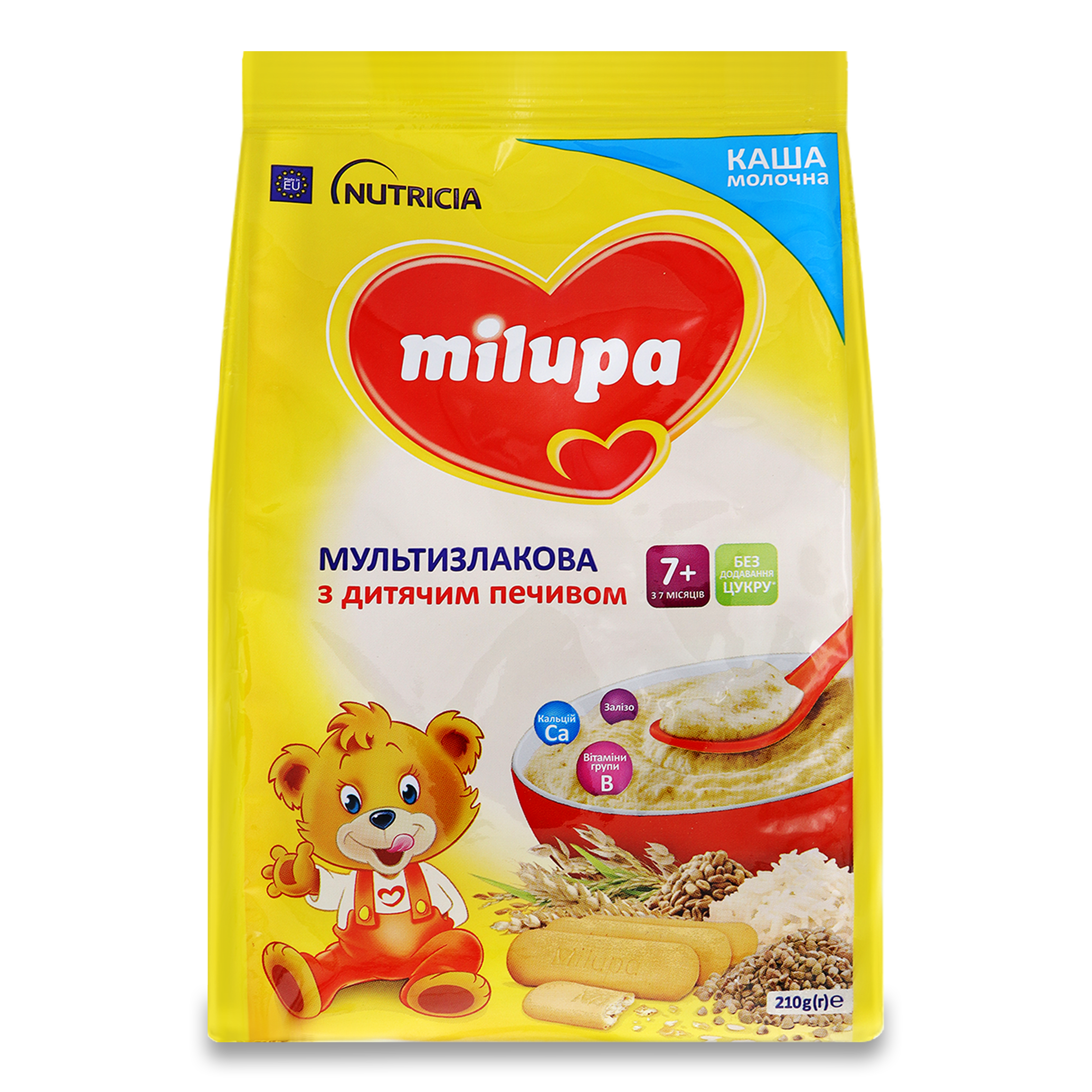 Каша Milupa молочна мультизлакова печиво 210г