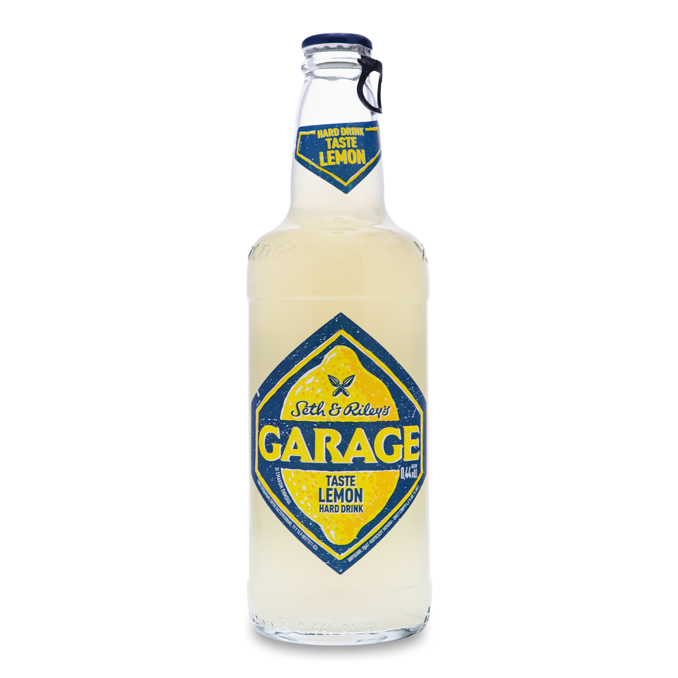 Пиво Seth & Riley's GARAGE Hard Lemon світле спеціальне пастеризоване зі смаком лимону 4,6% 0,44л