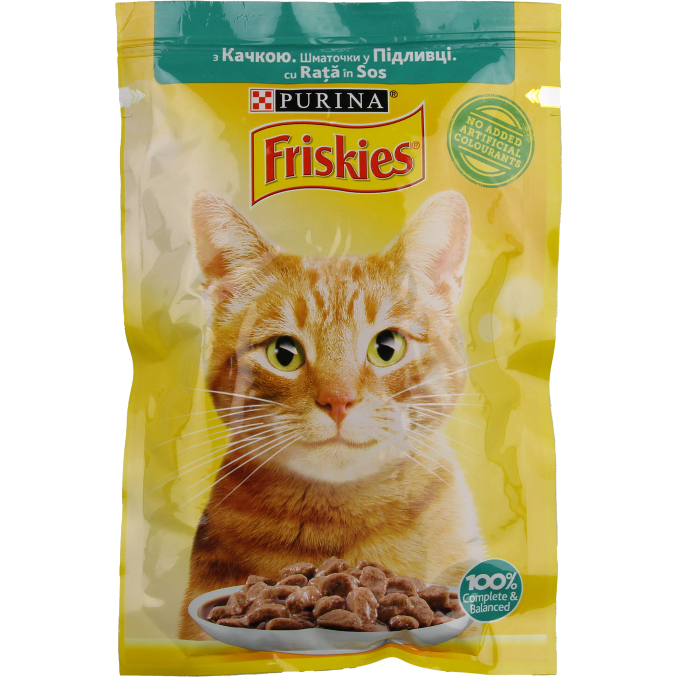 Корм Purina Friskies з качкою шматочками у соусі для котів 85г