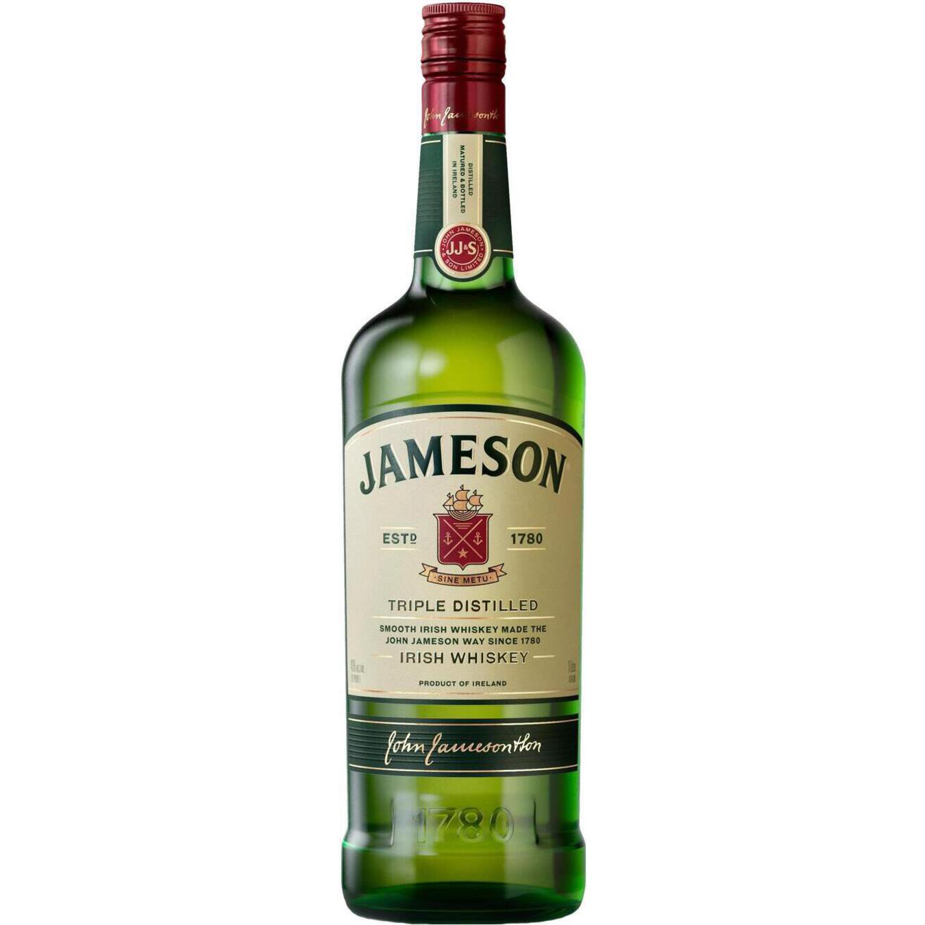 Віскі Jameson Triple Distilled Irish 40% 1л