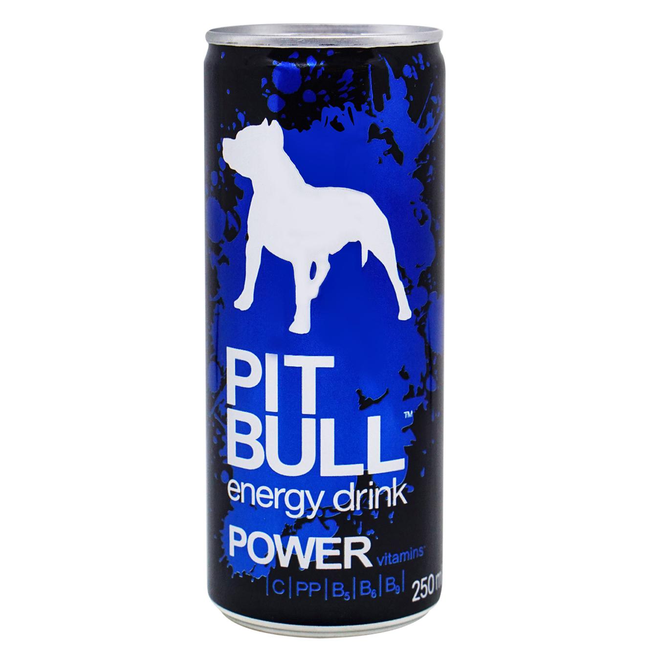 Напій енергетичний Pit Bull Power 0,25л з/б