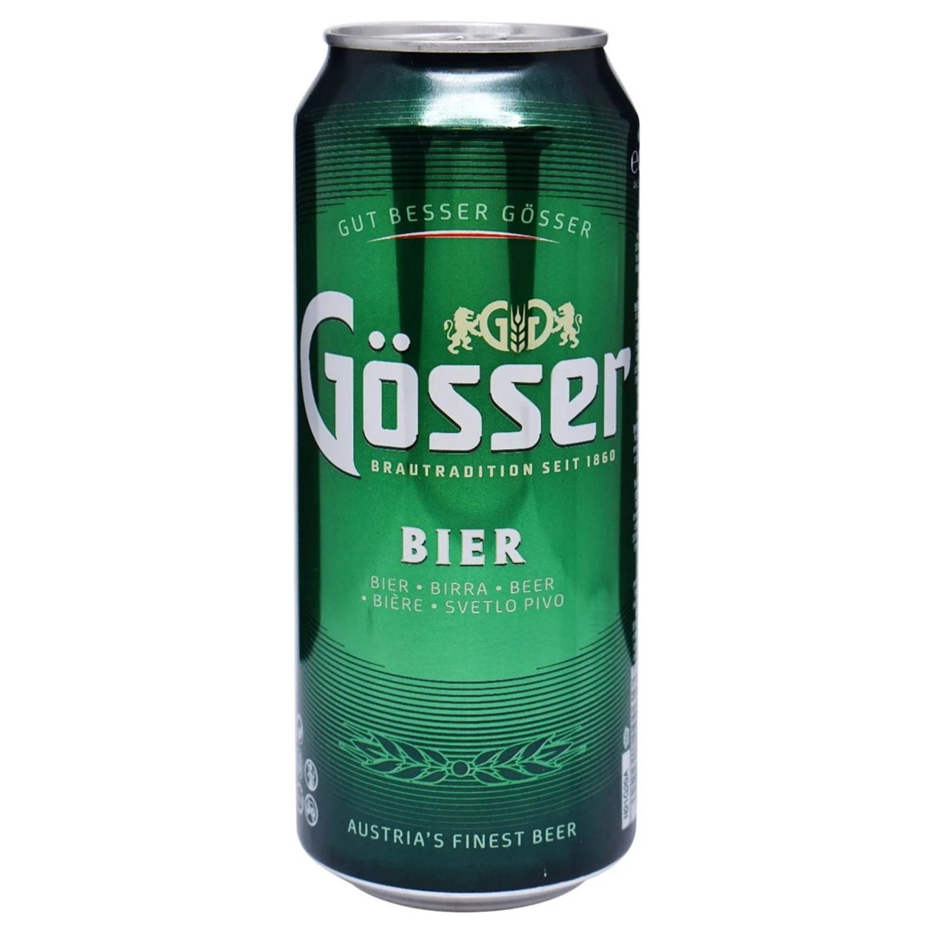 Пиво Gosser світле 5,2% 0,5л