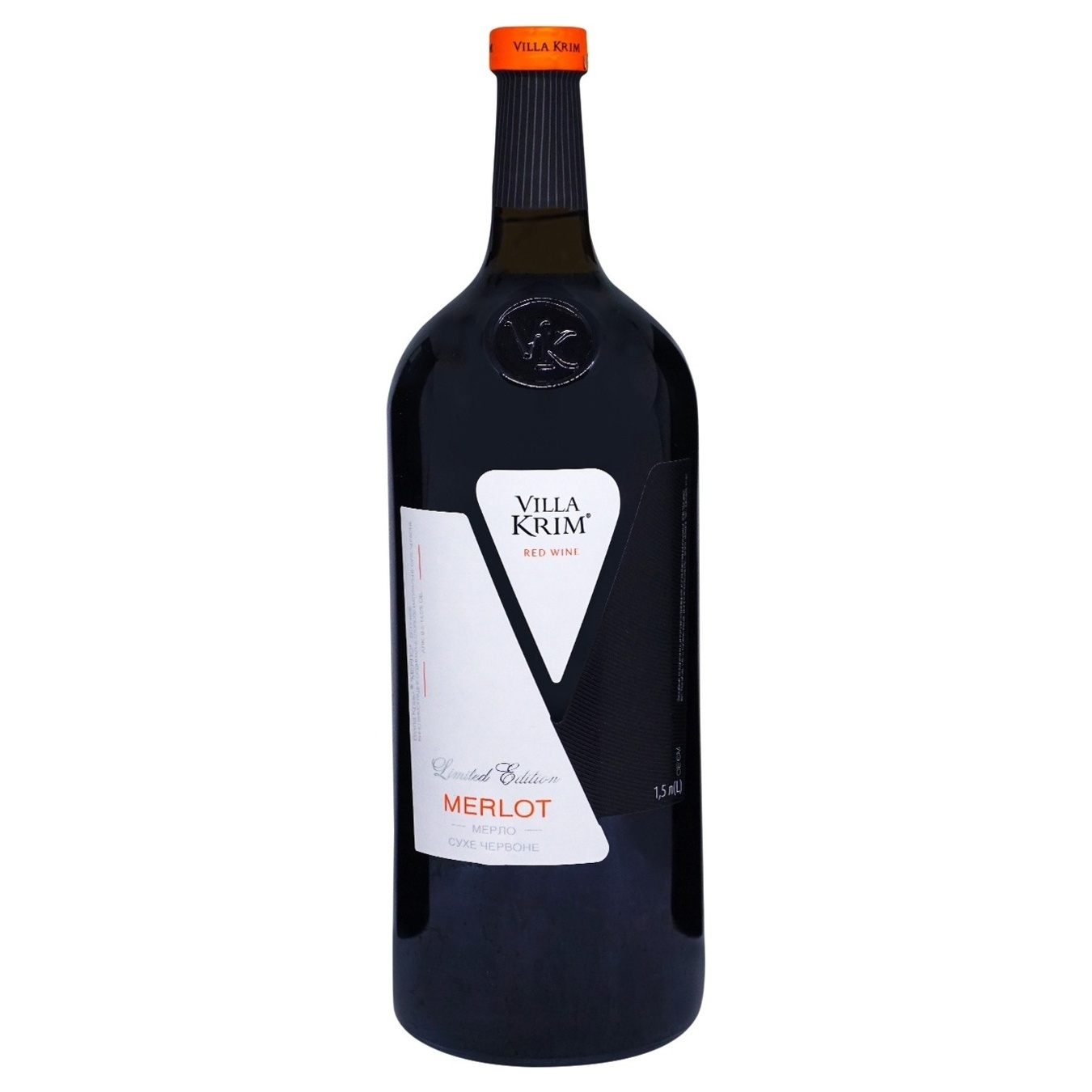 Вино Villa Krim Мерло червоне сухе сухе 9-13% 1,5л