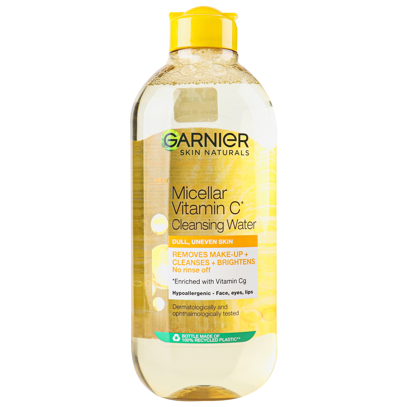 Вода міцелярна Garnier Skin Naturals з вітаміном С для тьмяної шкіри обличчя з ефектом сяяння 400мл