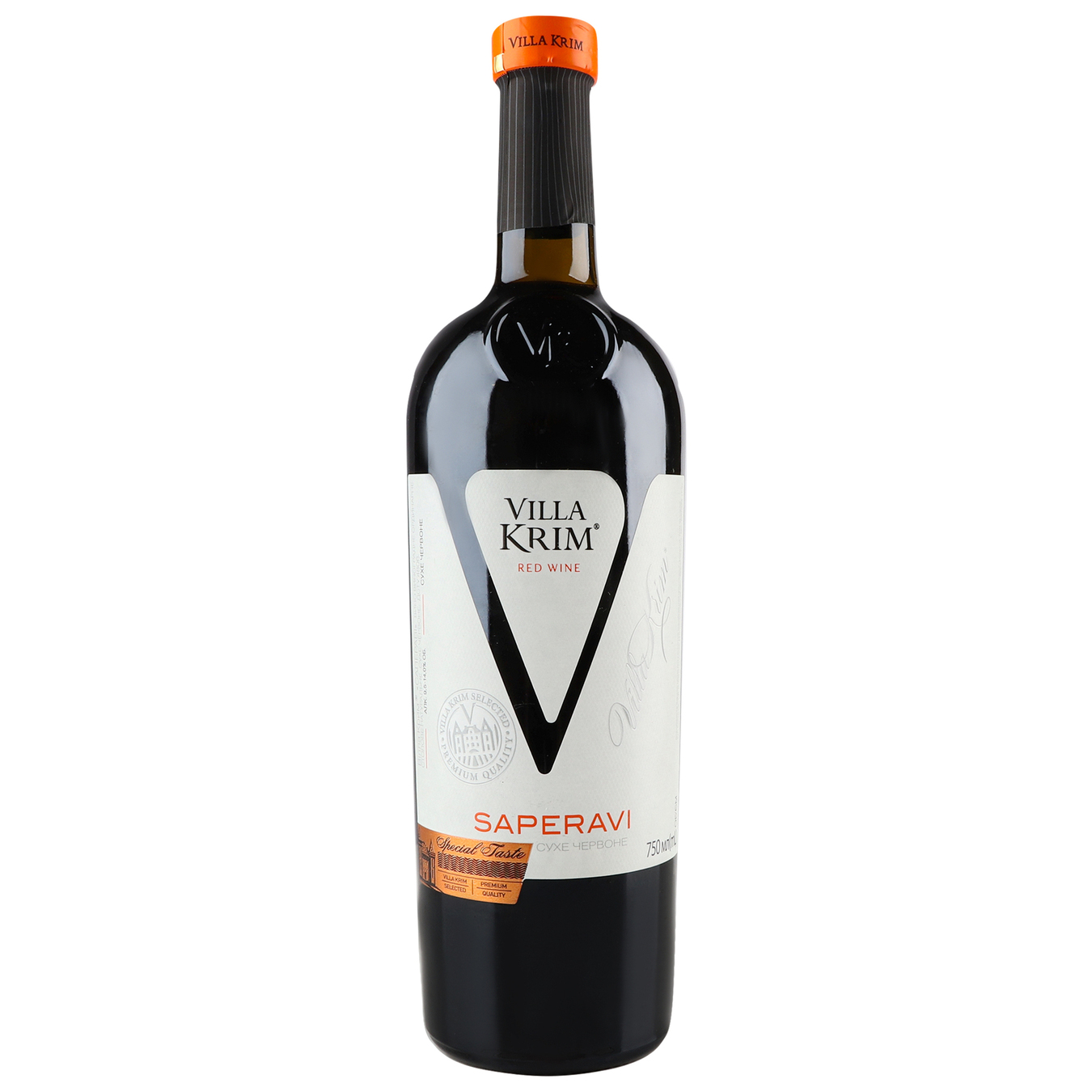 Вино Villa Krim Сапераві червоне сухе 9-13% 0,75л