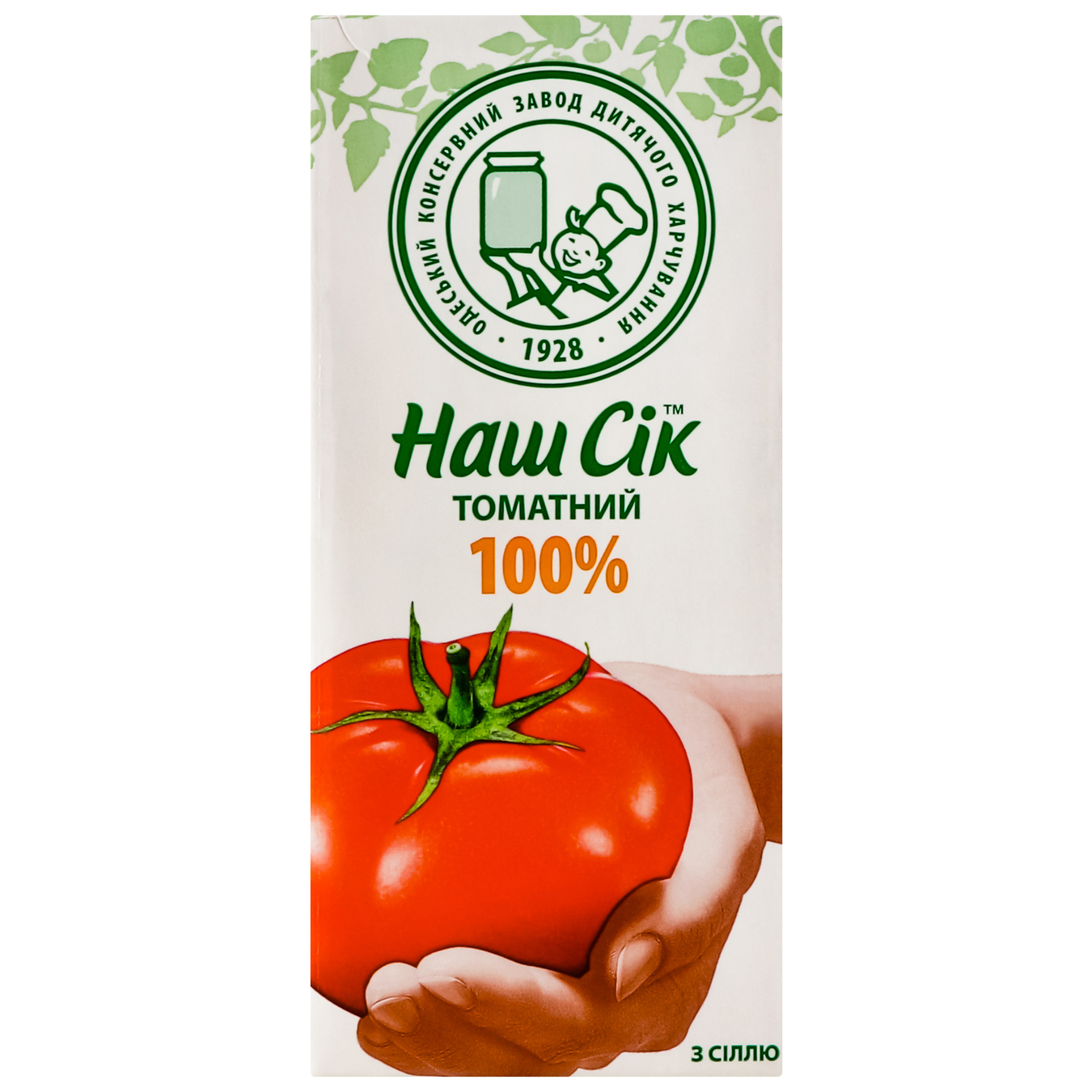 Сік Наш Сік Slim томат з сіллю тетра-пак 0,33л