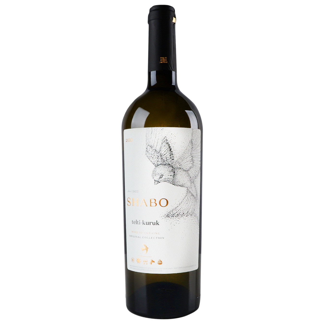 Вино Shabo Тельті-Курук біле сухе 11,6% 0,75л