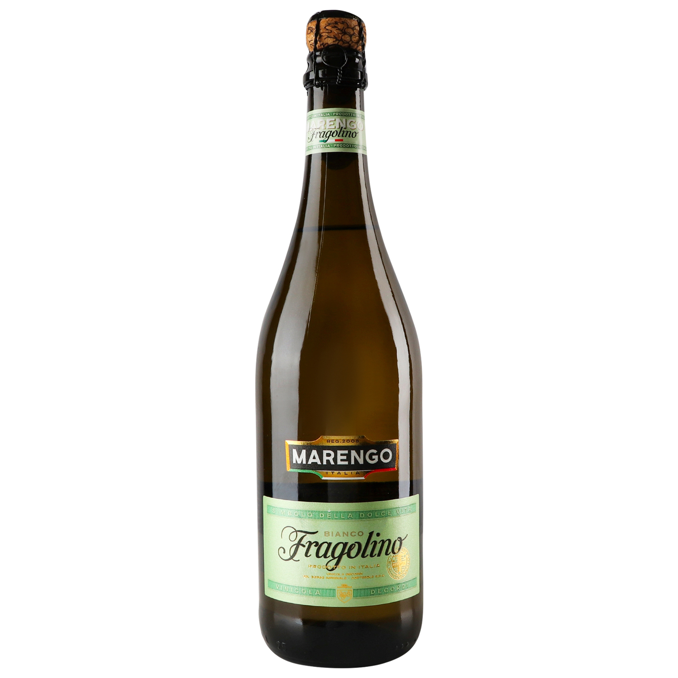 Напій винний Marengo Fragolino ігристий білий солодкий 7,5% 0,75л