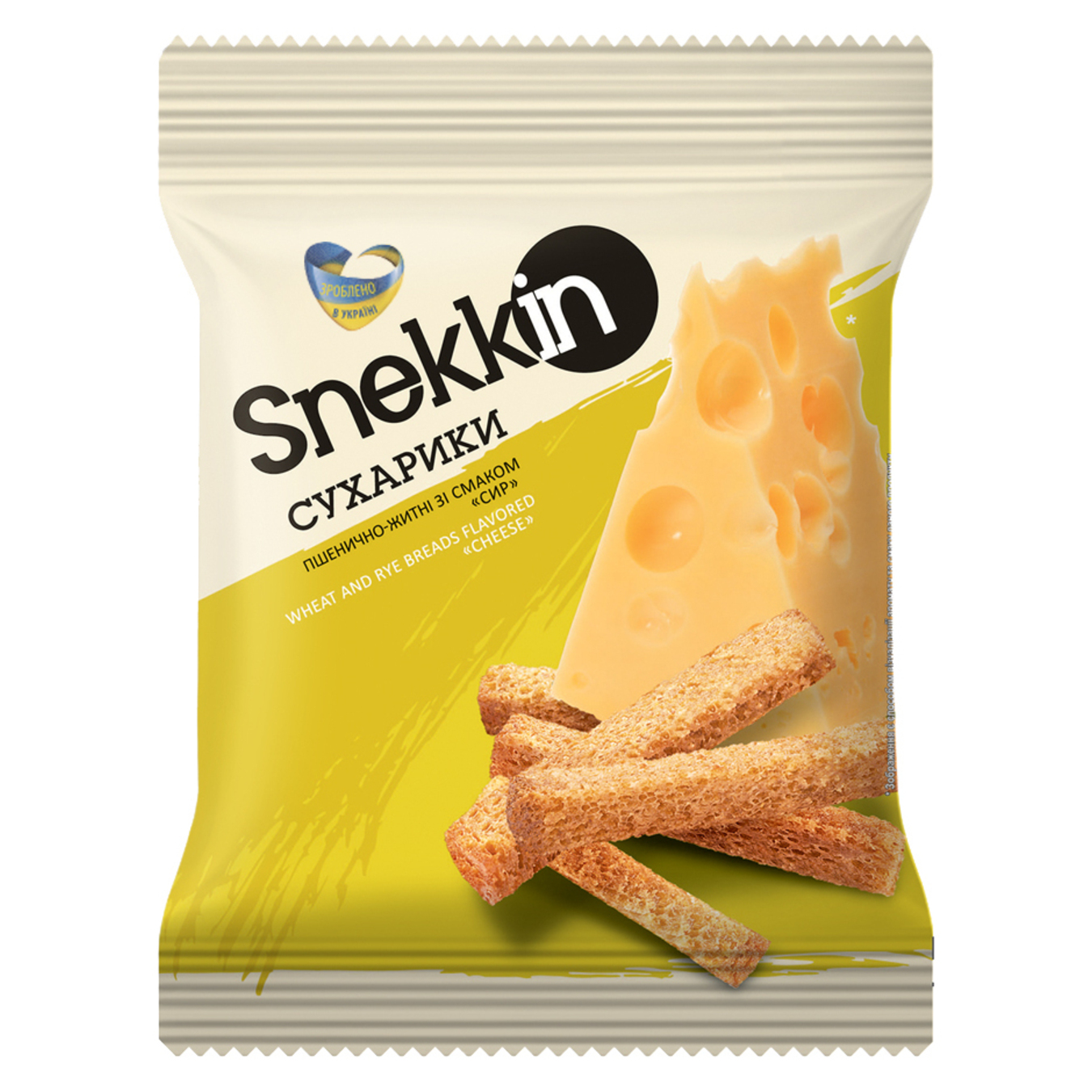 Сухарики пшенично-житні Snekkin смак сиру 110г