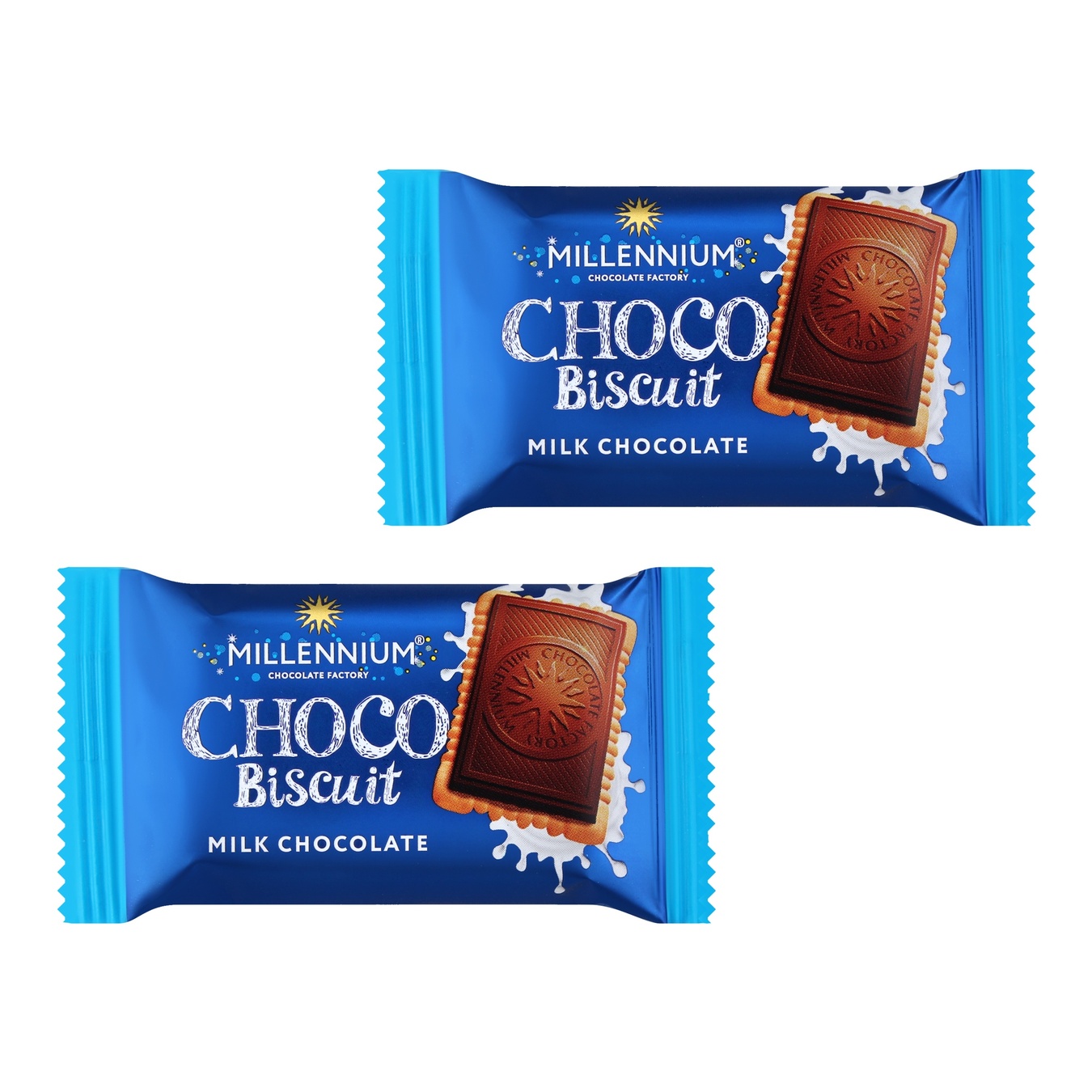 Печиво Millennium choco biscuit з молочним шоколадом 15г