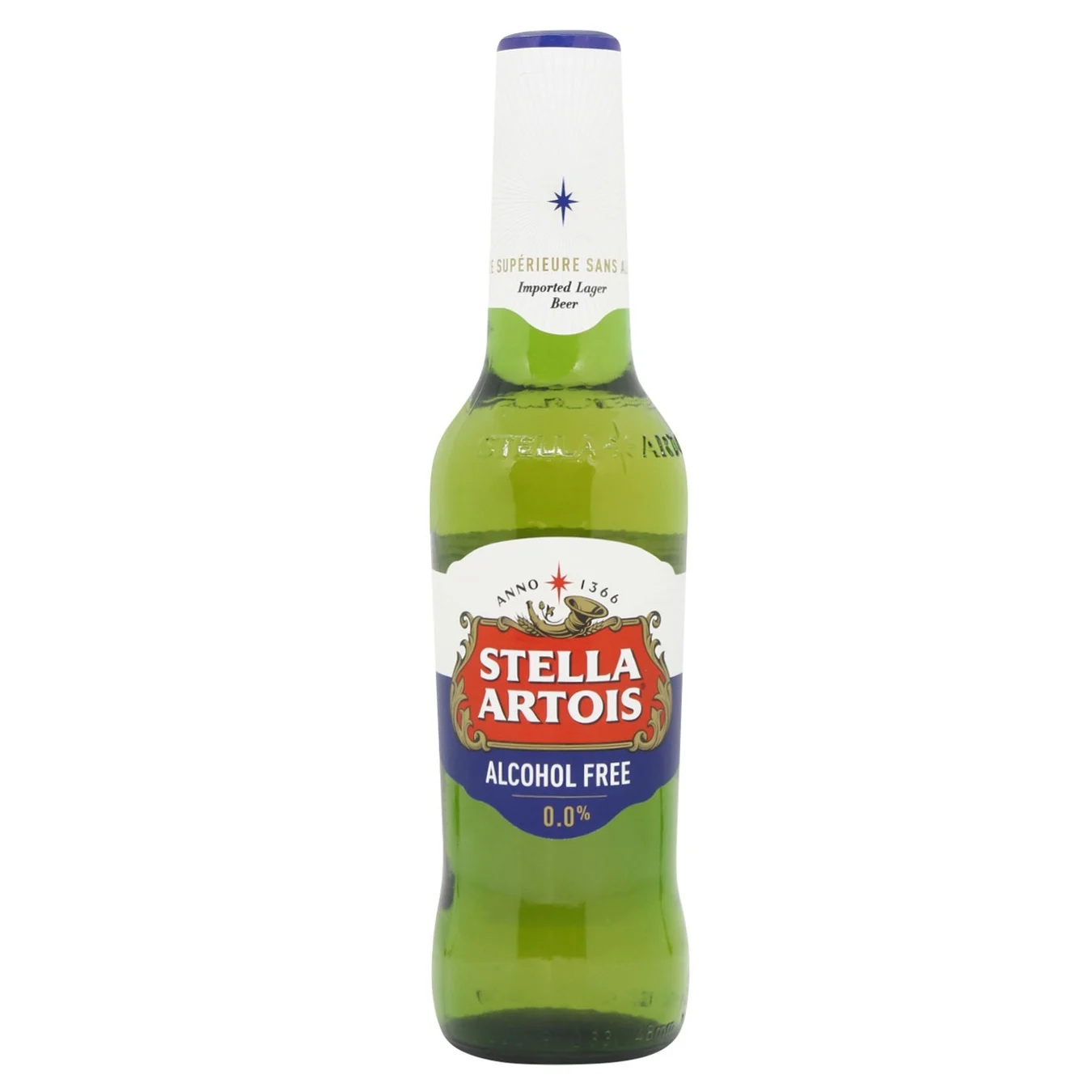 Пиво Stella Artois безалкогольне 0% 0,33л скляна пляшка