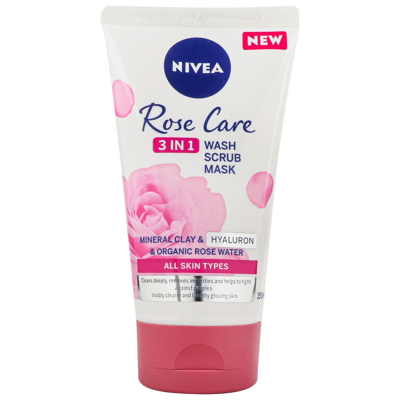Гель-скраб-маска Nivea 3в1 rose care для обличчя 150мл