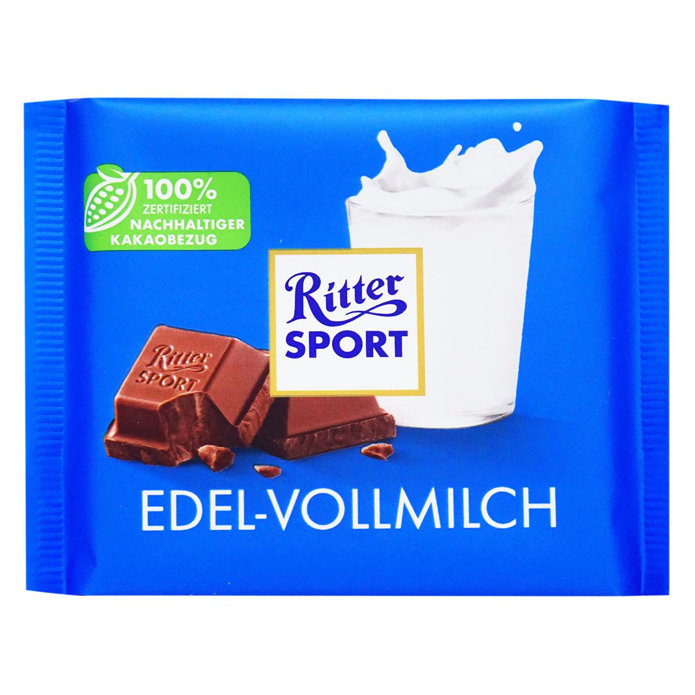 Шоколад Ritter Sport цільне молоко 100г