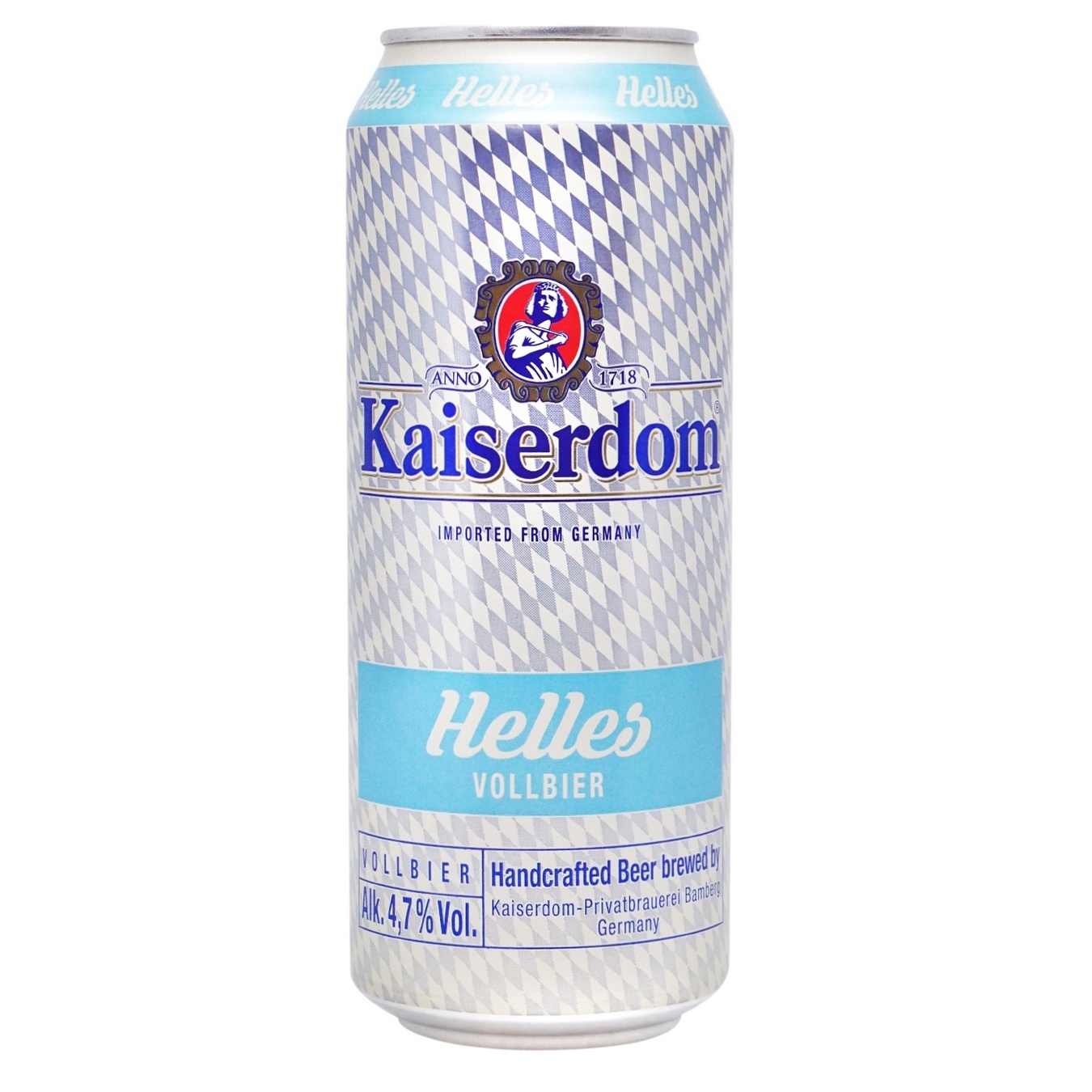 Пиво Kaiserdom Helles світле нефільтроване 4,9% 0,5л з/б