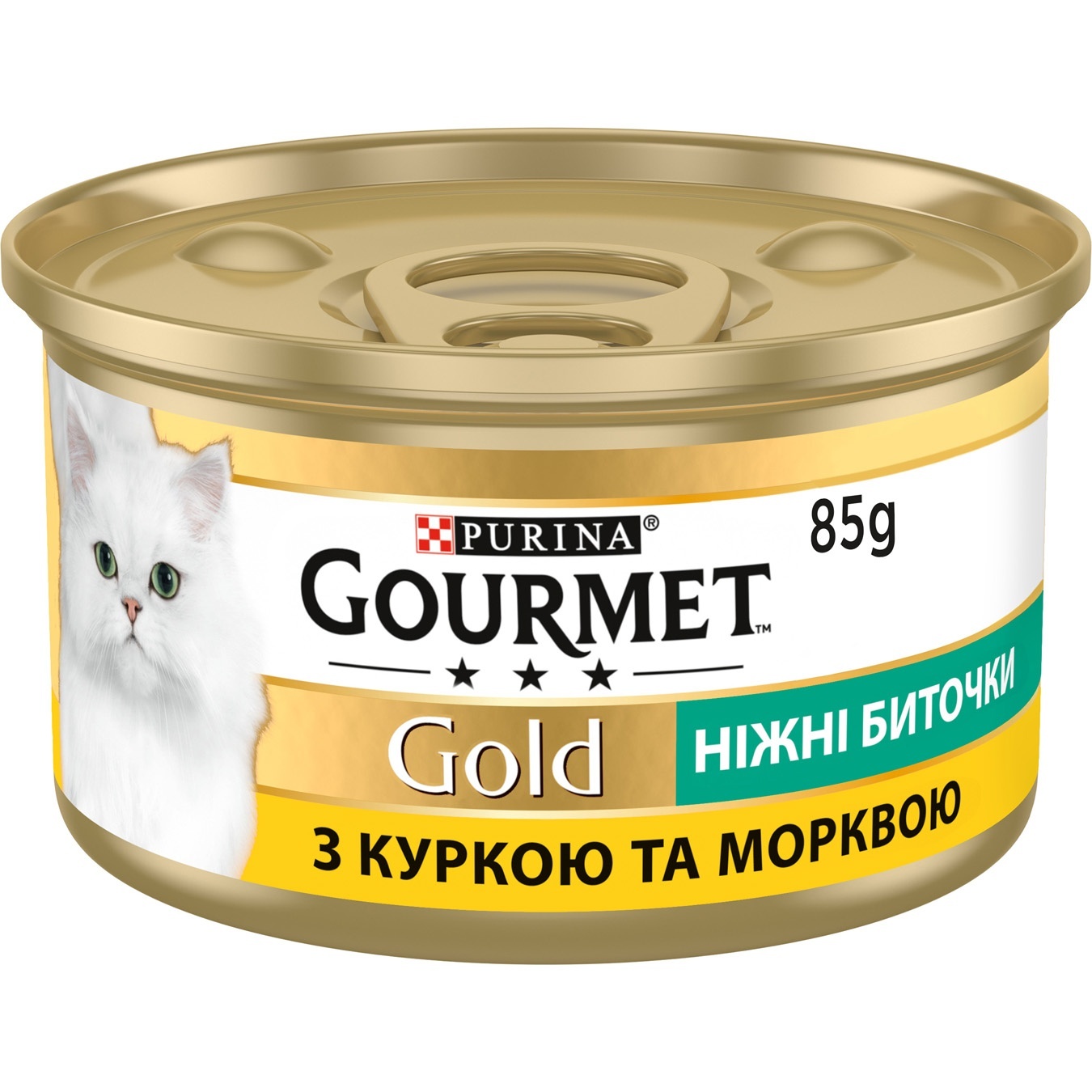 Корм Purina Gourmet Gold ніжні биточки з куркою та морквою для дорослих котів 85г