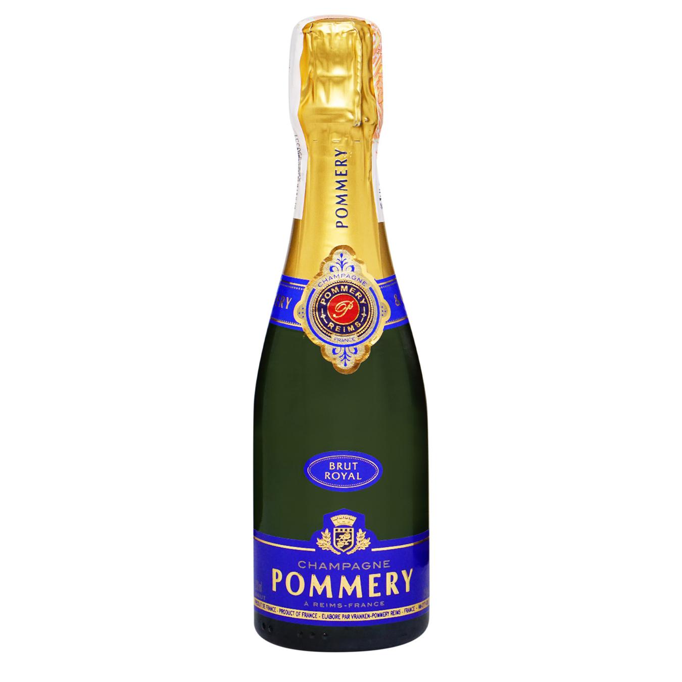 Шампанське Pommery Royal біле брют 12,5% 0,2л