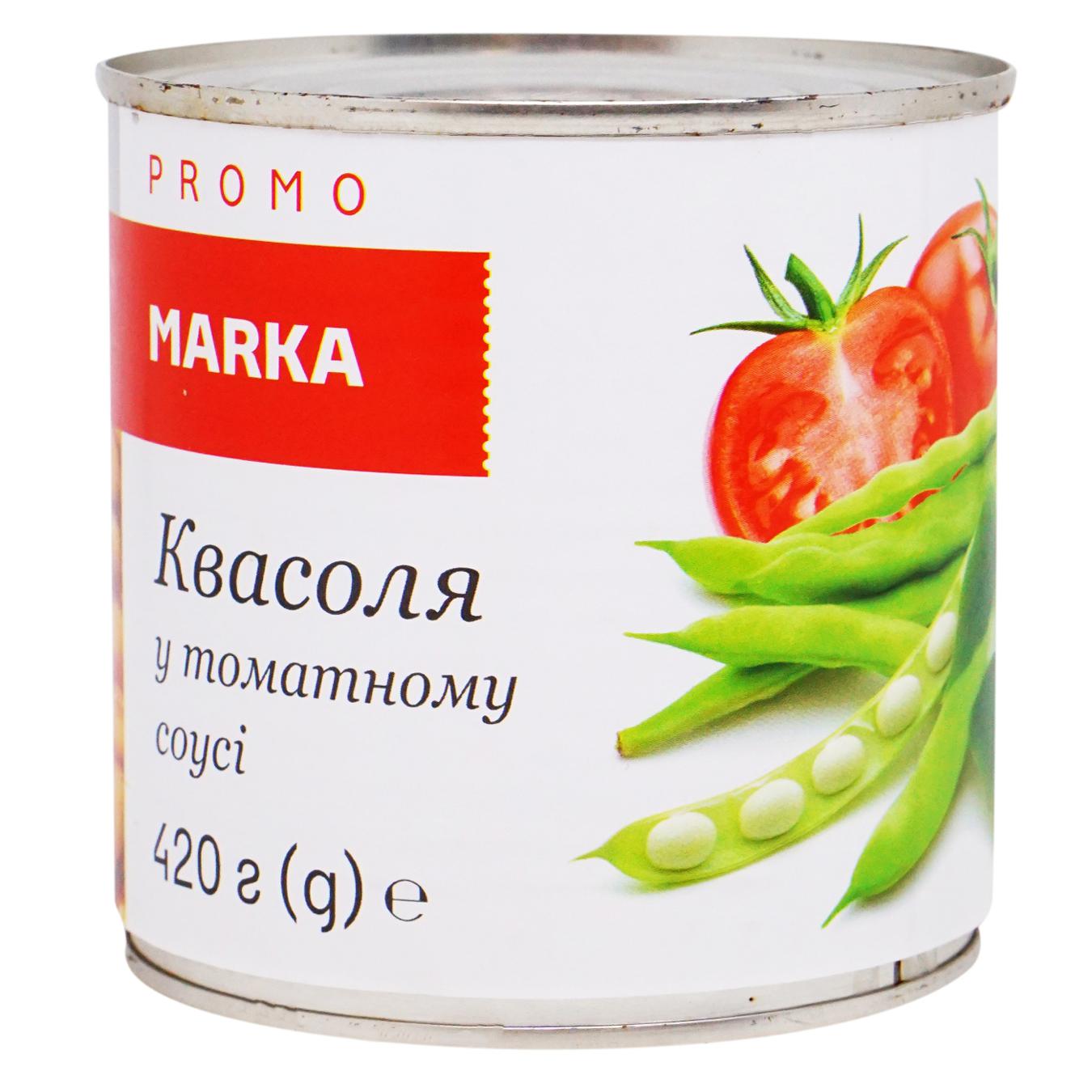 Квасоля Marka Promо у томатному соусі 420г