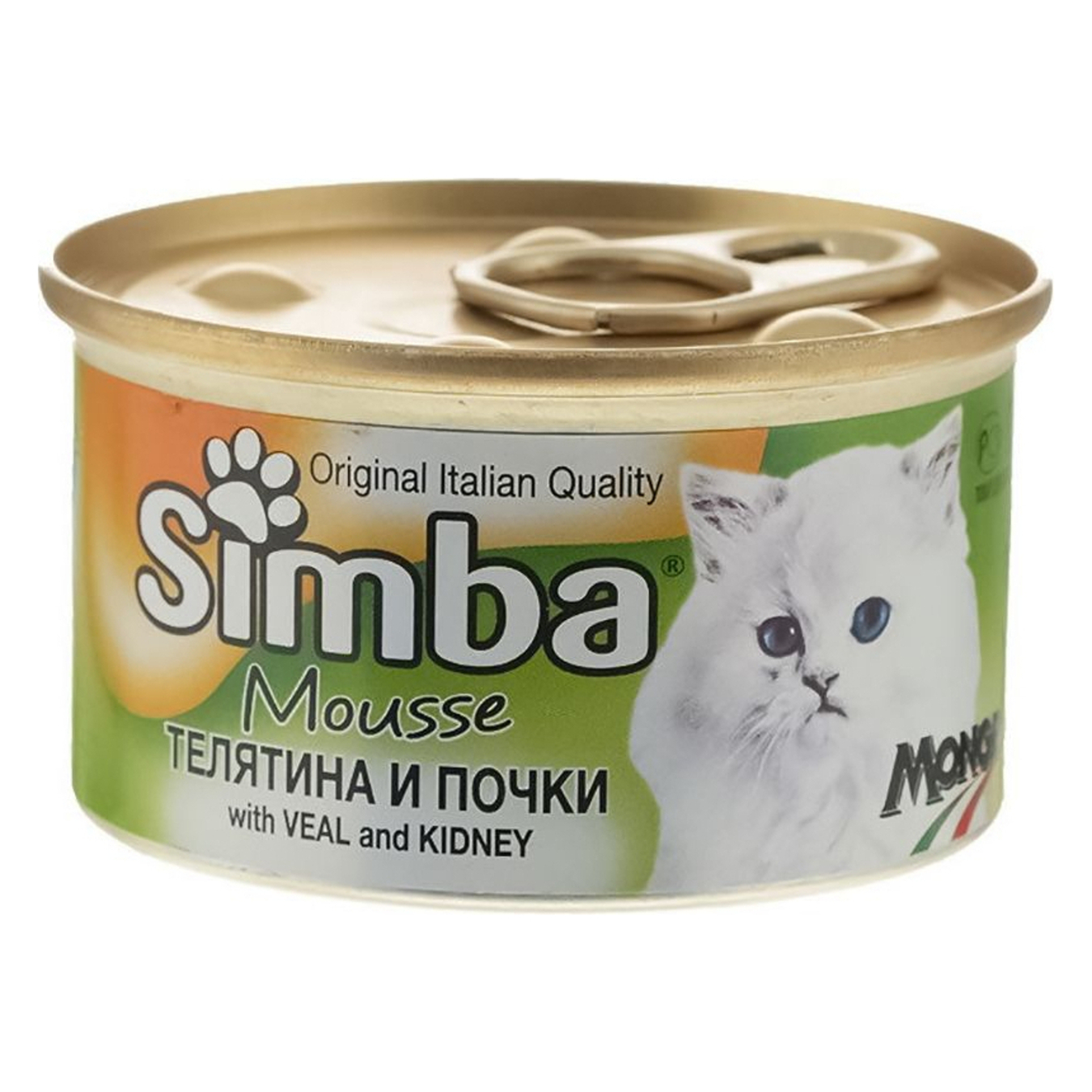 Корм для котів Simba телятина консерва 85г