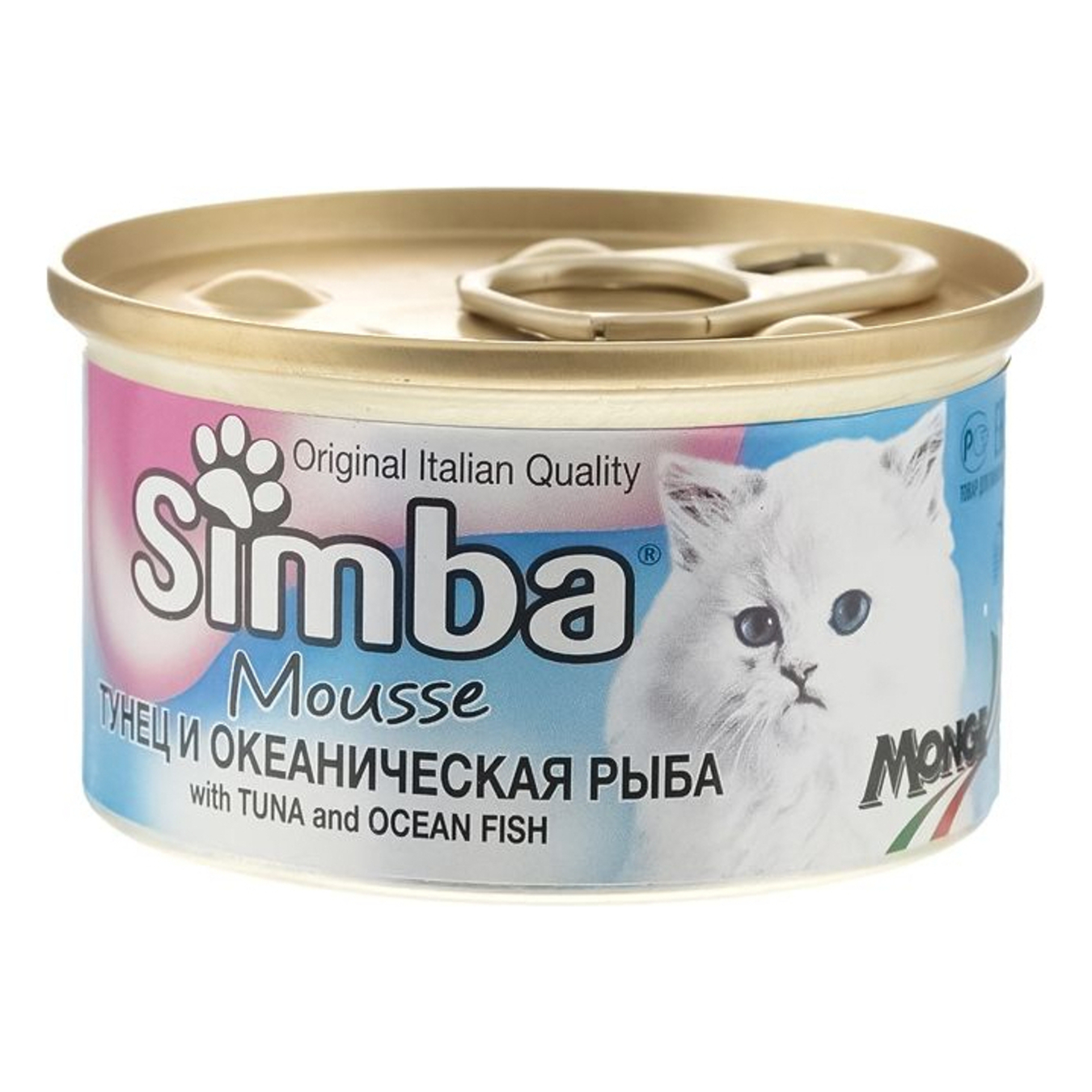 Корм для котів Simba тунець та океанічна риба консерва 85г