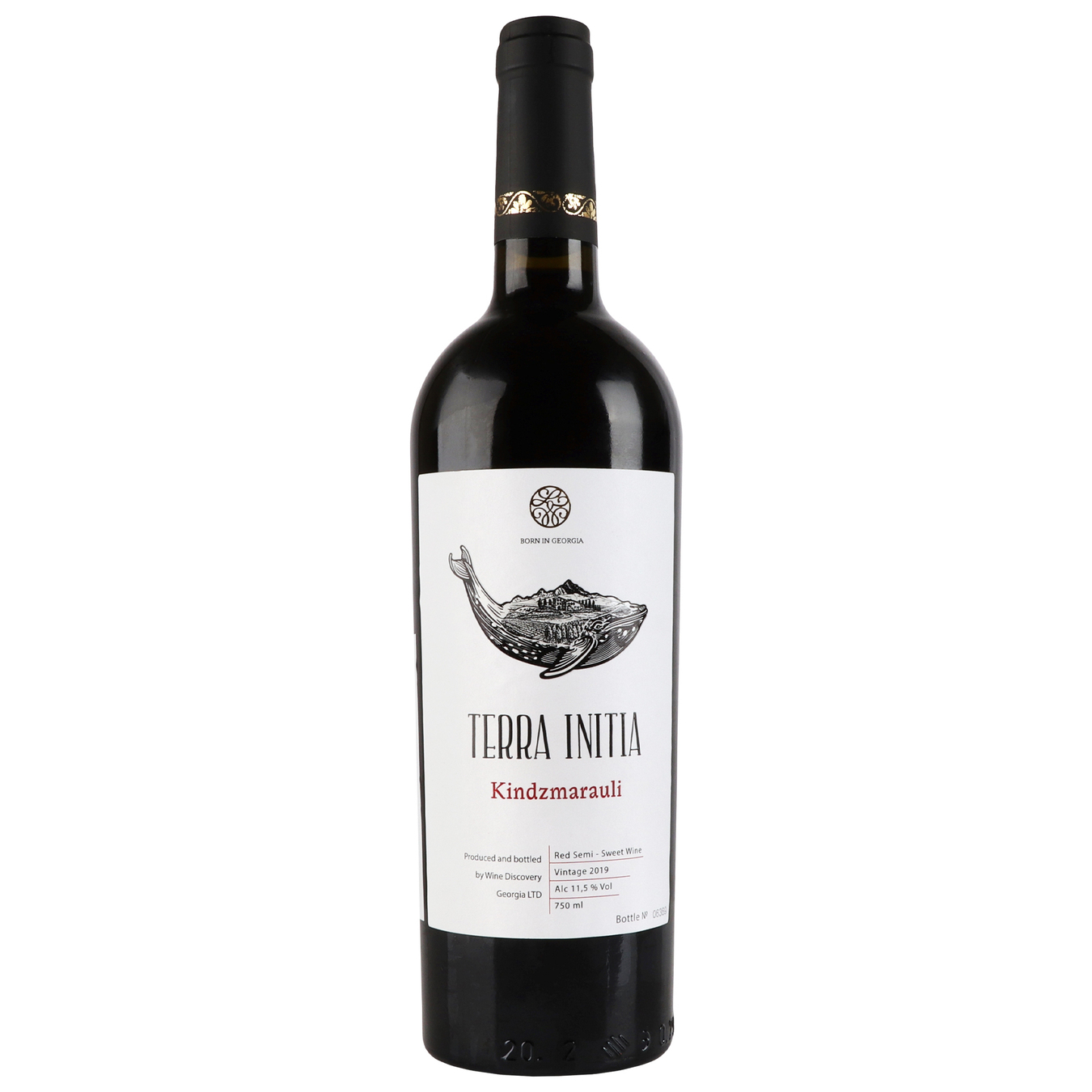 Вино Terra Initia Kindzmarauli червоне напівсолодке 11.5% 0.75л