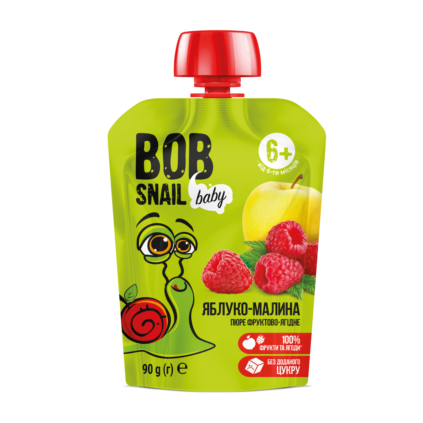 Пюре фруктове Bob Snail Яблуко-Малина 90г