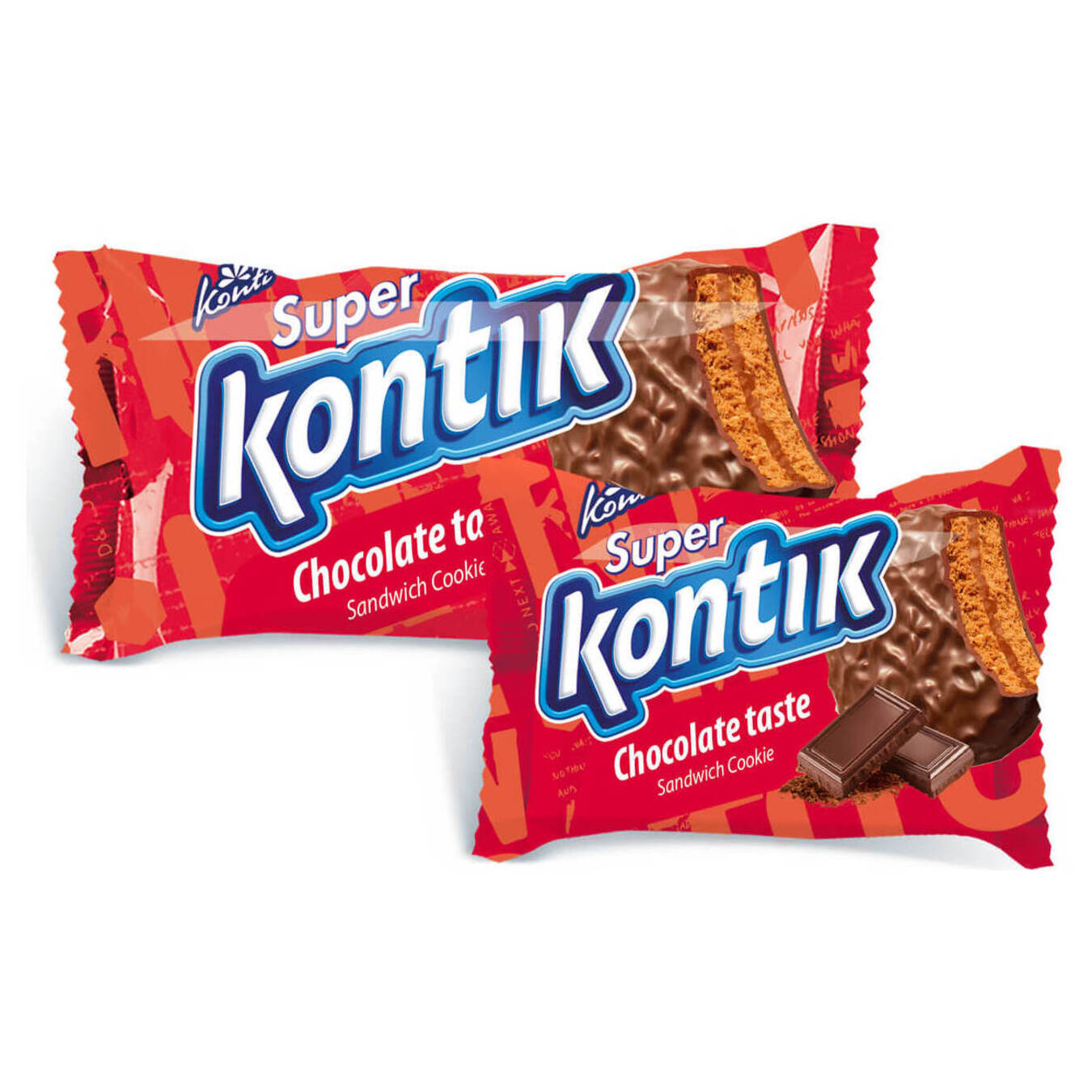 Печиво-сендвіч Konti Super-Kontik з шоколадним смаком 100г
