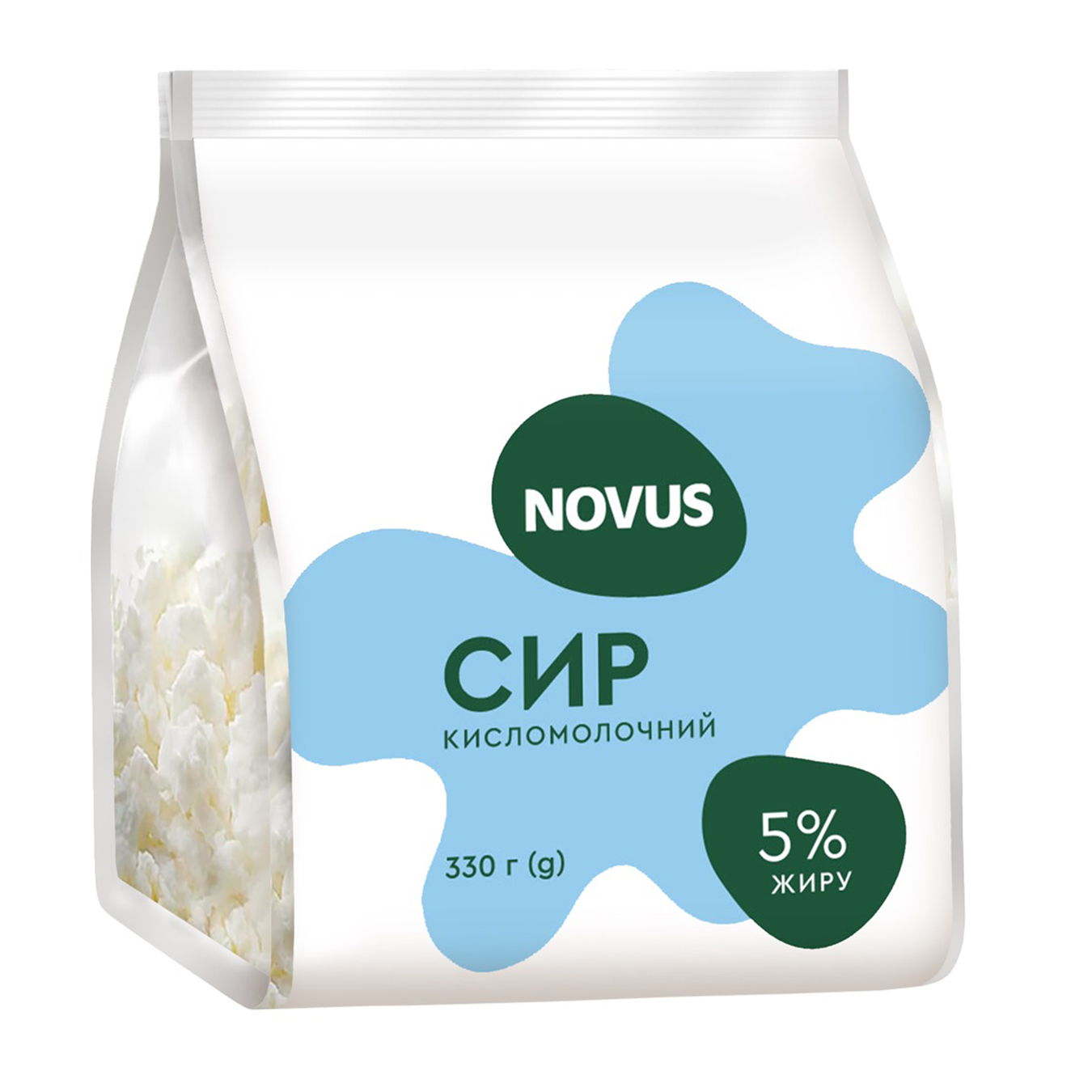 Сир NOVUS кисломолочний 5% 330г