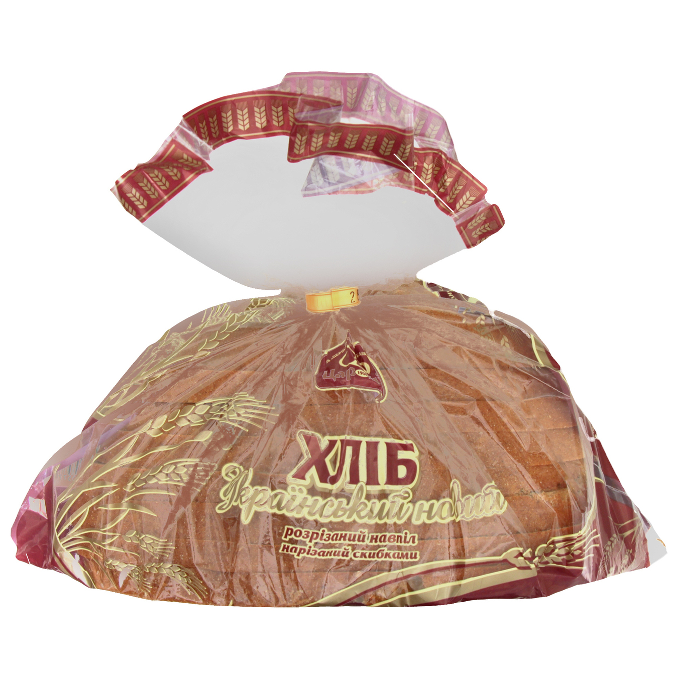 Хліб Цар Хліб Український нарізаний половинка 475г