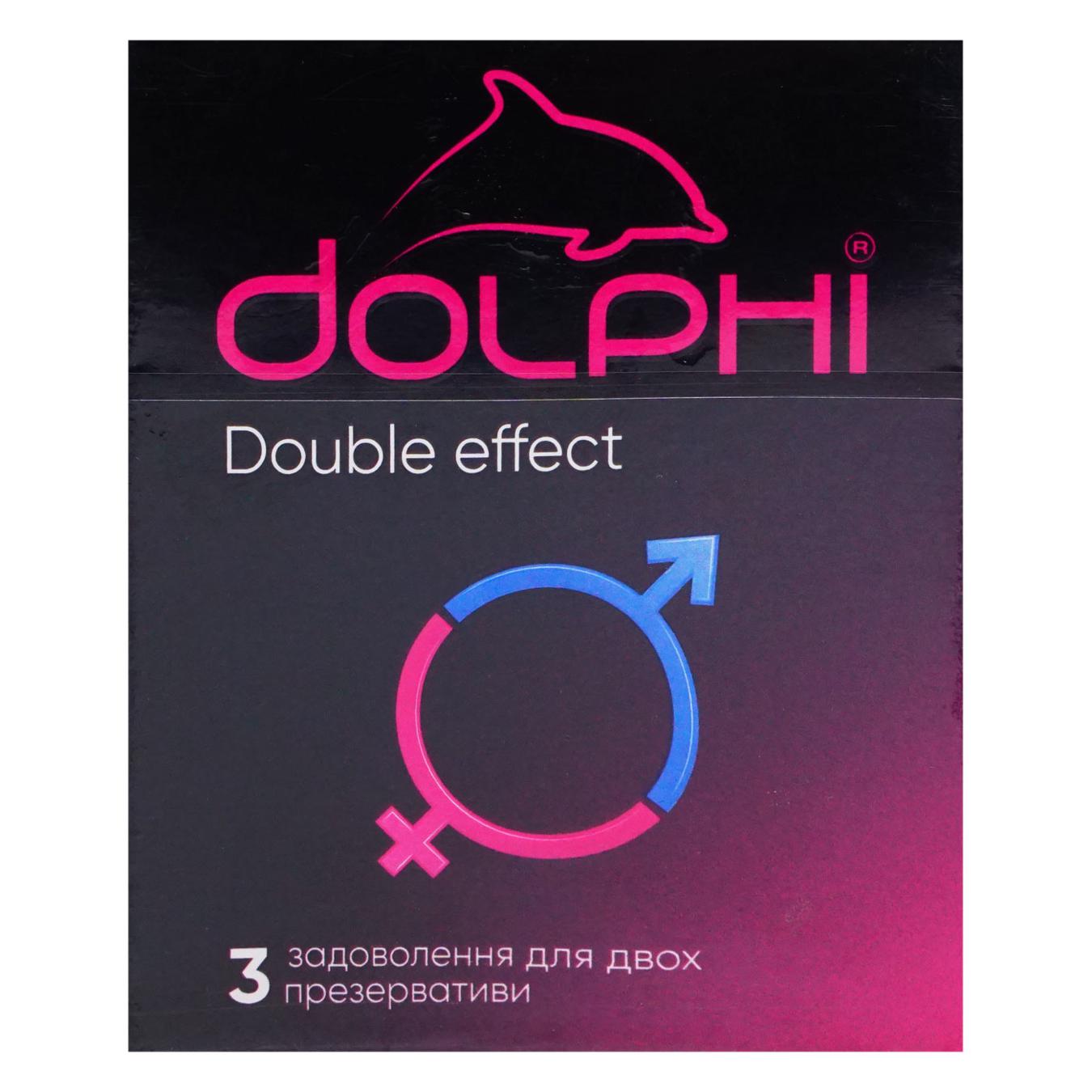 Презервативи Dolphi double effect 3шт