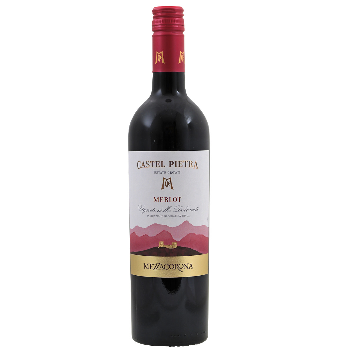 Вино Castel Pietra Merlot V. delle Dolomiti IGT червоне сухе 12,5% 0,75л