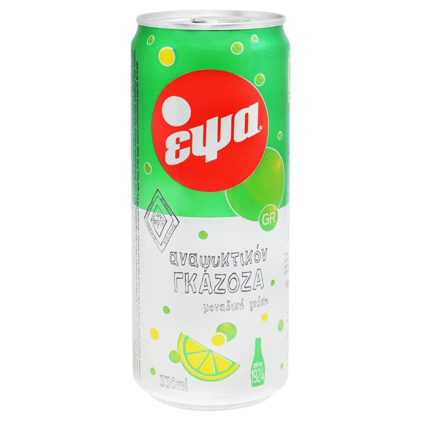 Напій газований Epsa Soda лимон 0,33л залізна банка