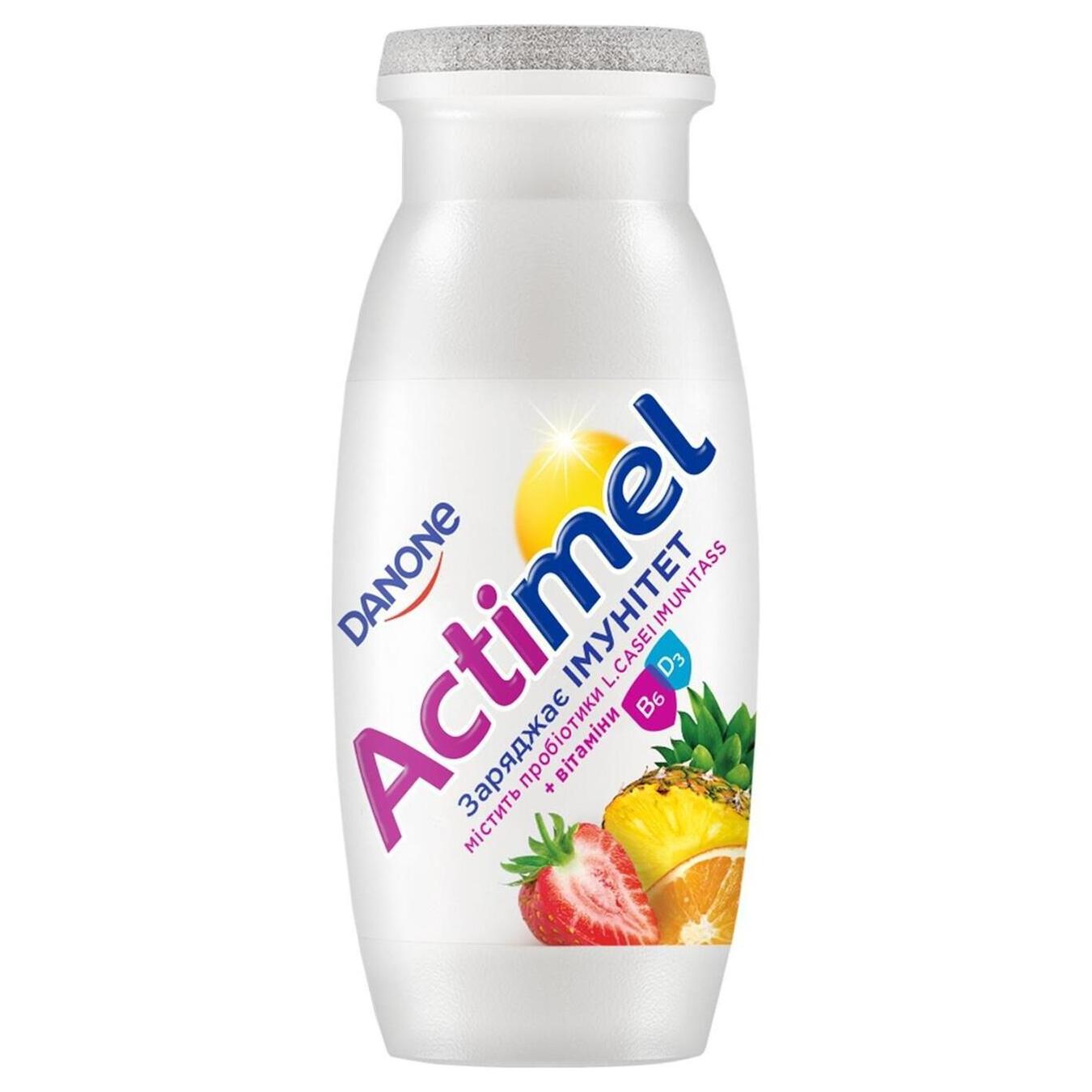 Продукт кисломолочний Actimel мультифрукт 1,4% 100г