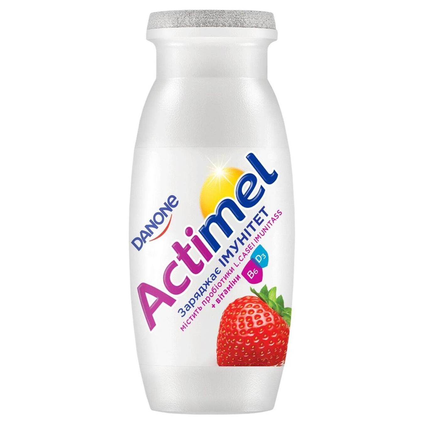 Продукт кисломолочний Actimel полуниця 1,4% 100г