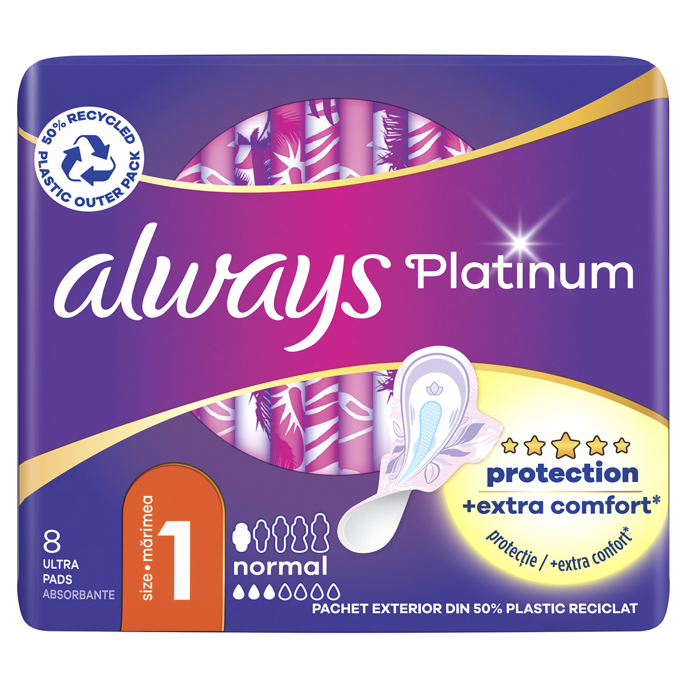 Прокладки Always Ultra Platinum Normal Plus 4 краплі 8шт