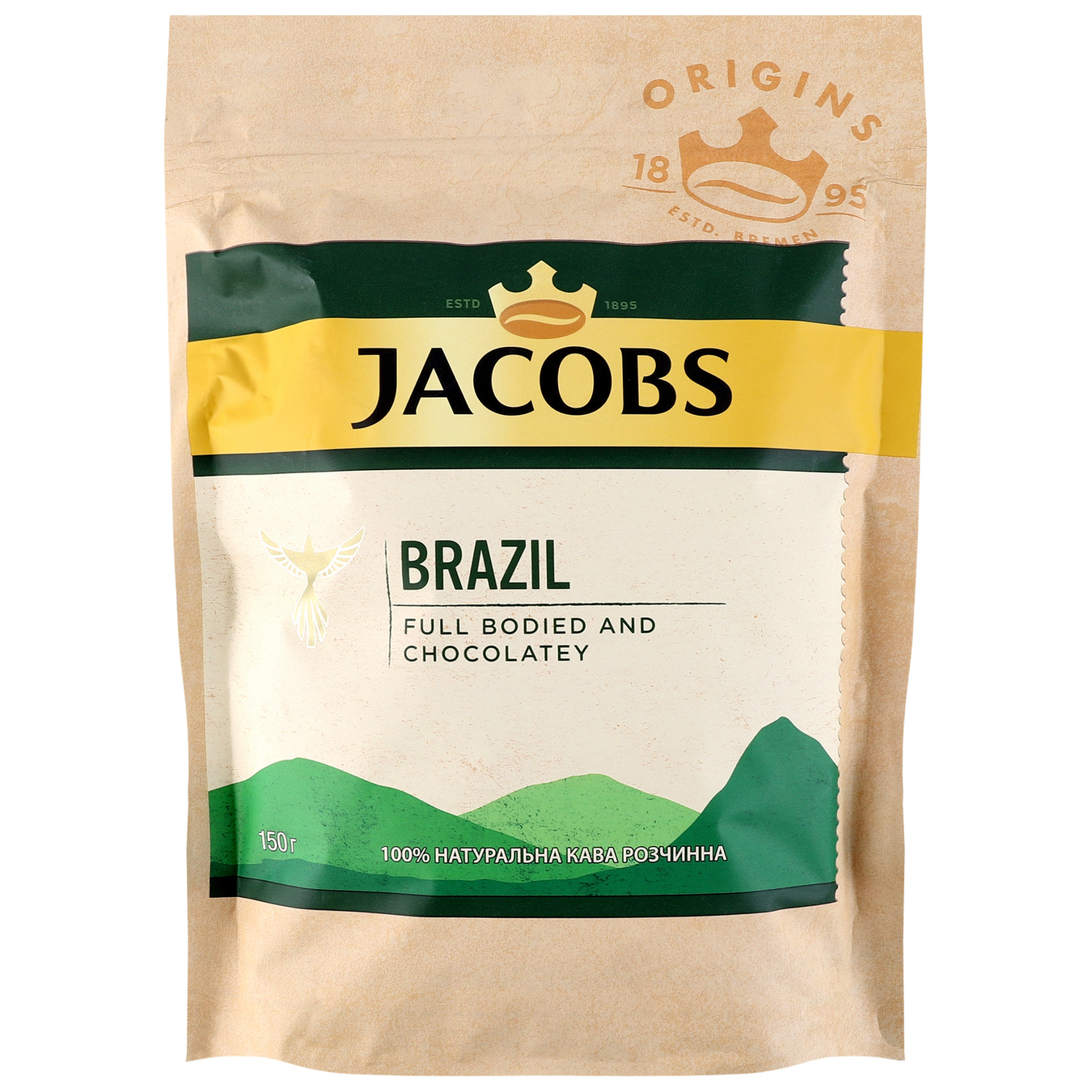 Кава розчинна Jacobs Brazil 150г