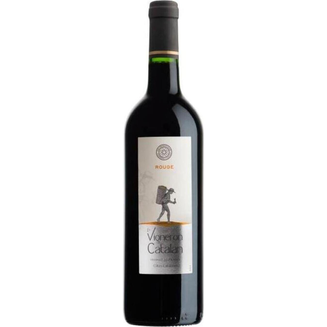 Вино Vigneron Catalan Rouge Cotes Catalane червоне сухе 12,5% 0,75л