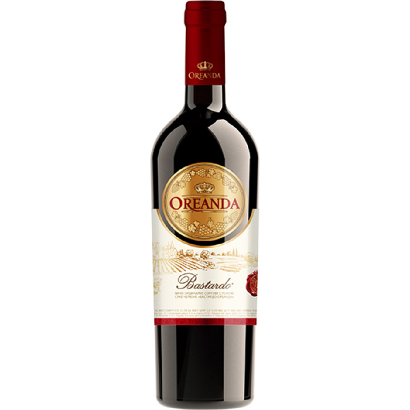 Вино Ореанда Бастардо червоне напівсолодке 12% 0,75л