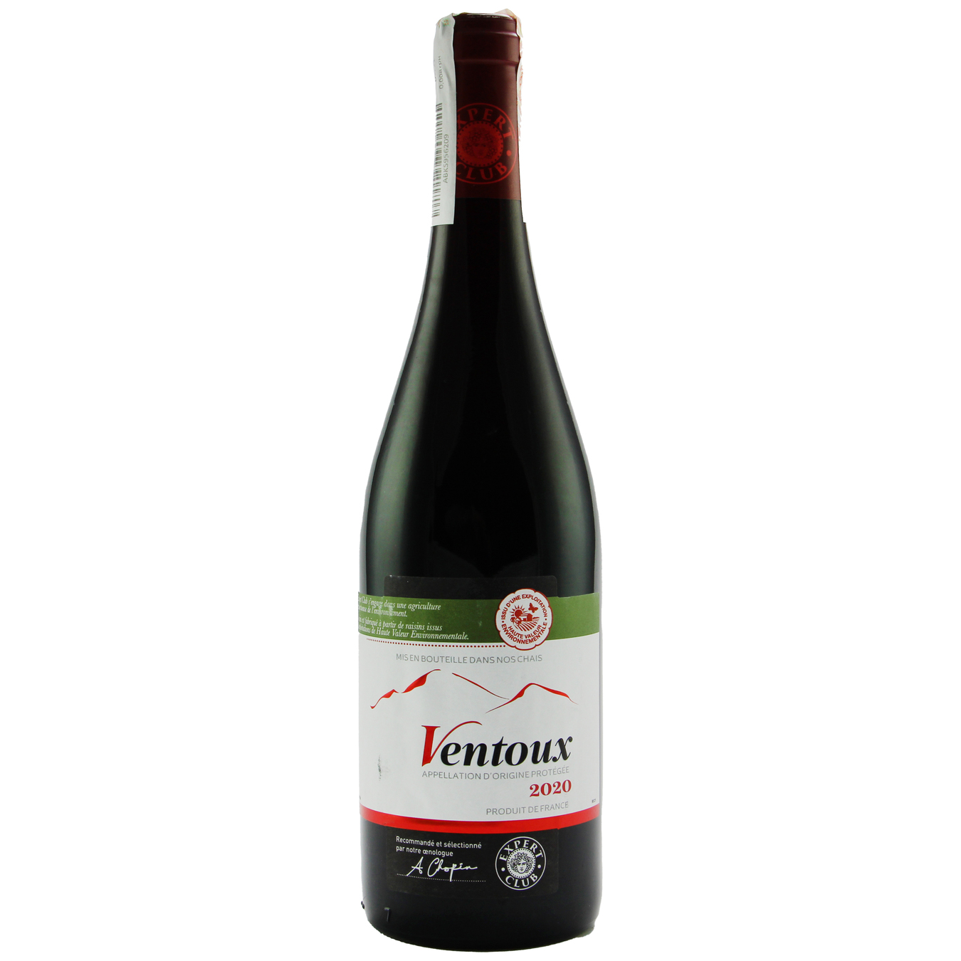 Вино Expert Club Cot du Ventoux червоне сухе 14% 0,75л