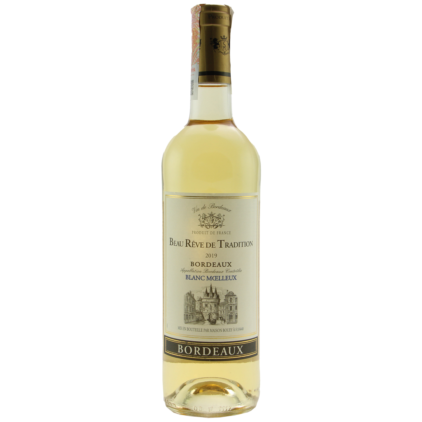 Вино Beau Reve de Tradition Blanc Moelleux Bordeaux біле напівсолодке 11% 0,75л