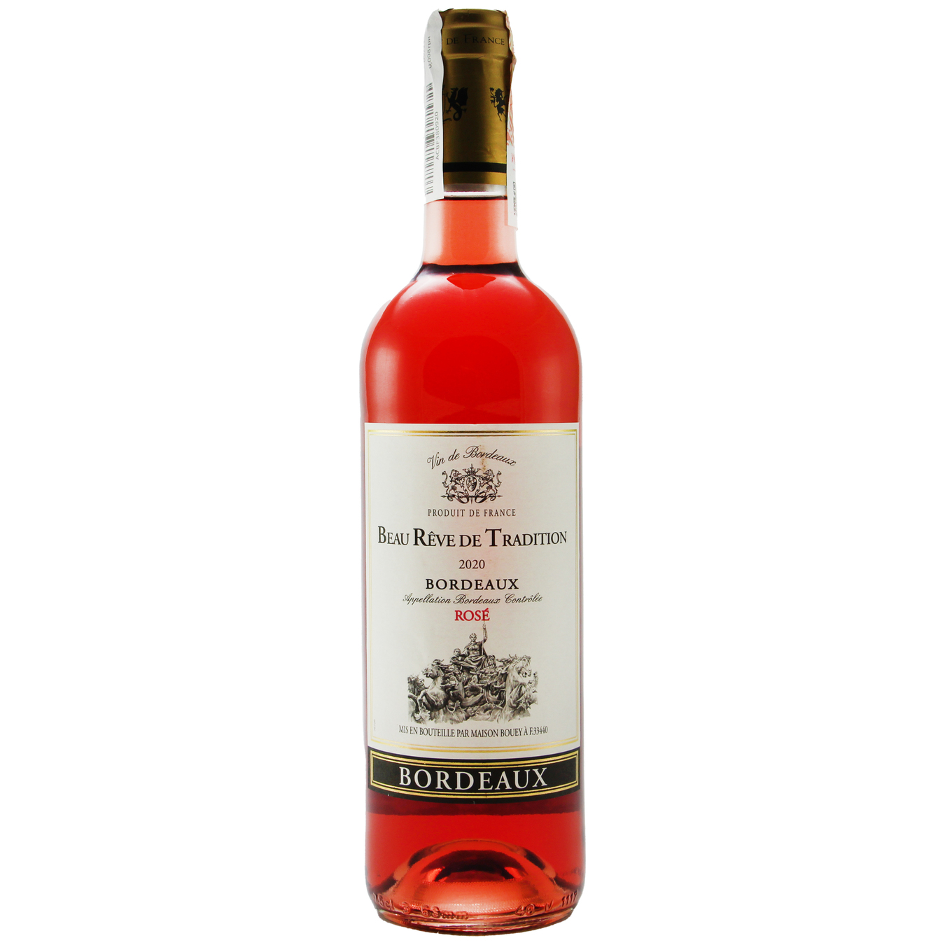 Вино Beau Reve de Tradition Rose Bordeaux рожеве сухе 12,5% 0,75л