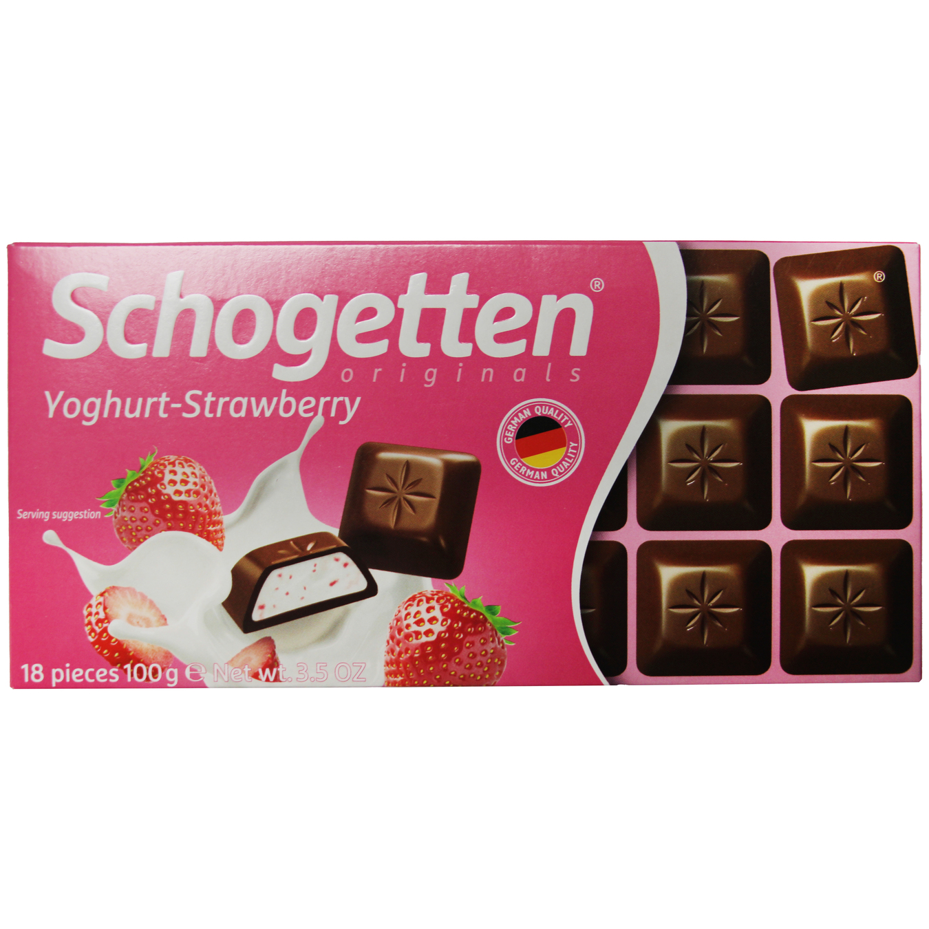 Шоколад Schogеtten молочний йогурт-полуниця 100г