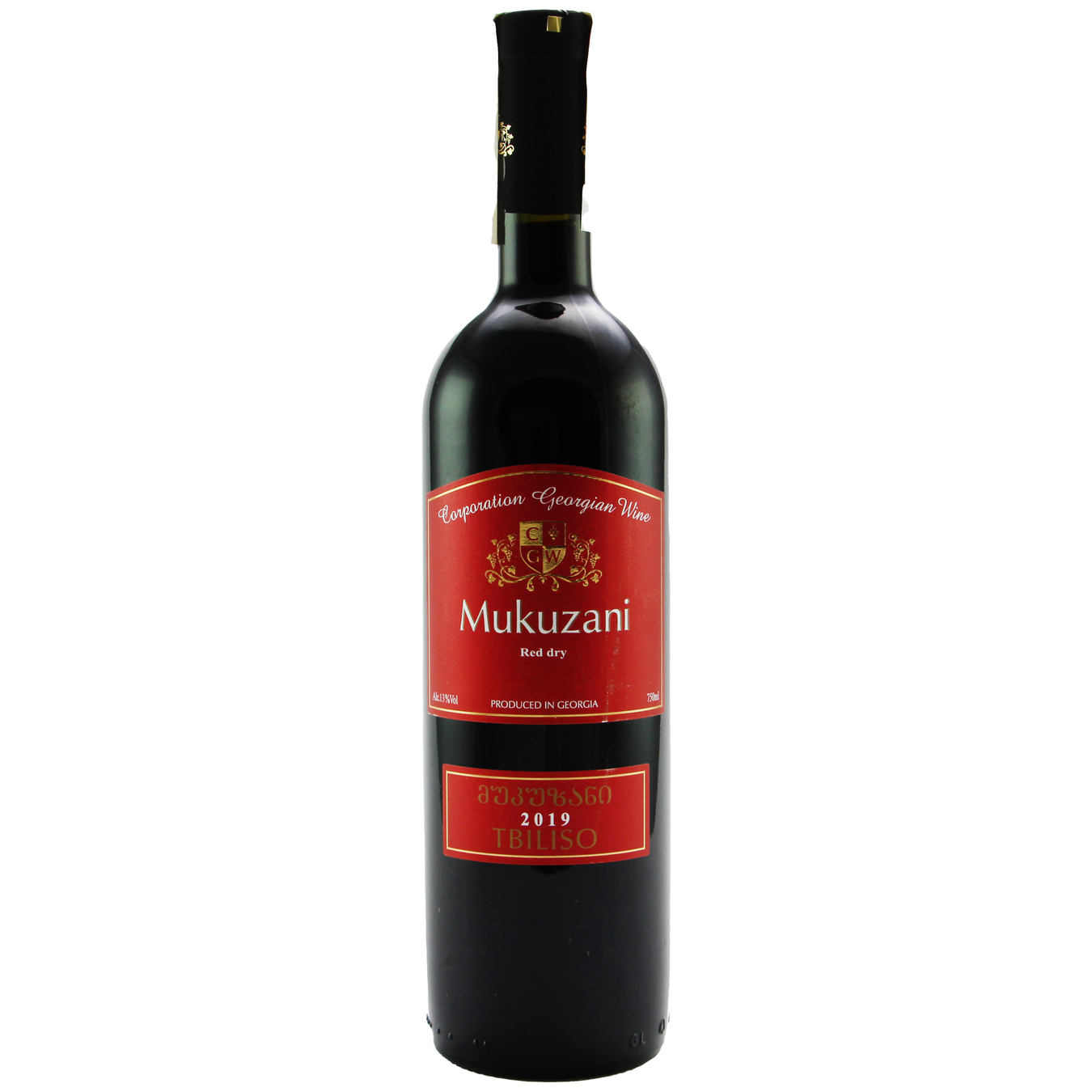 Вино CGW Tbiliso Mukuzani червоне сухе 12,5% 0,75л
