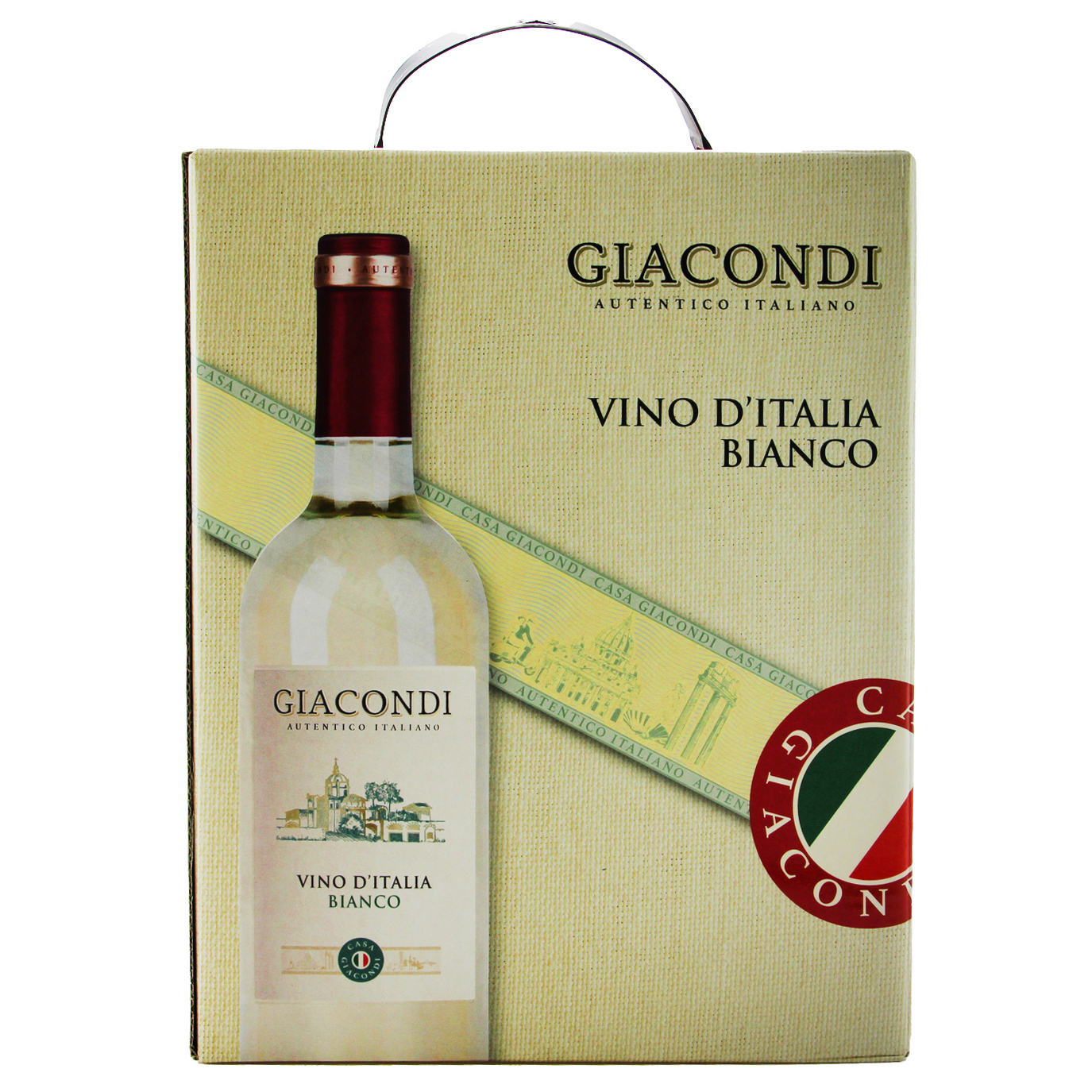 Вино Giacondi біле сухе 11,5% 3л