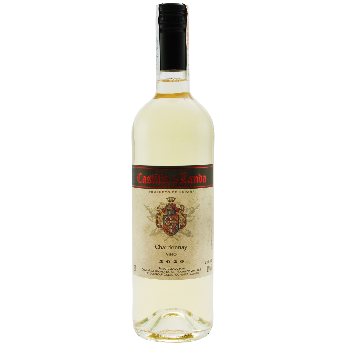 Вино Castillo de landa Chardonnay біле сухе 12% 0,75л