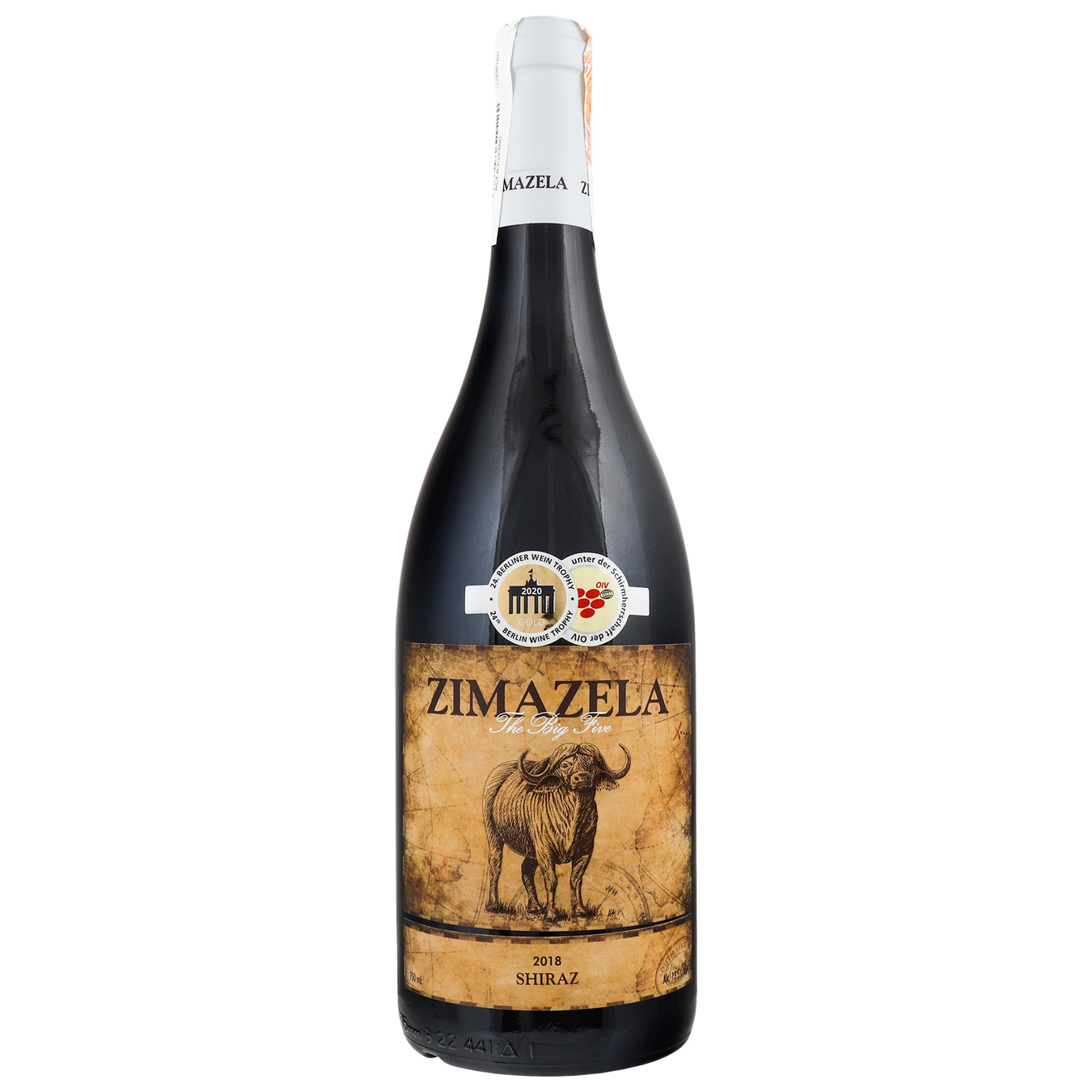 Вино Zimazela Big Five Collection Shiraz червоне сухе 13.5% 0,75л