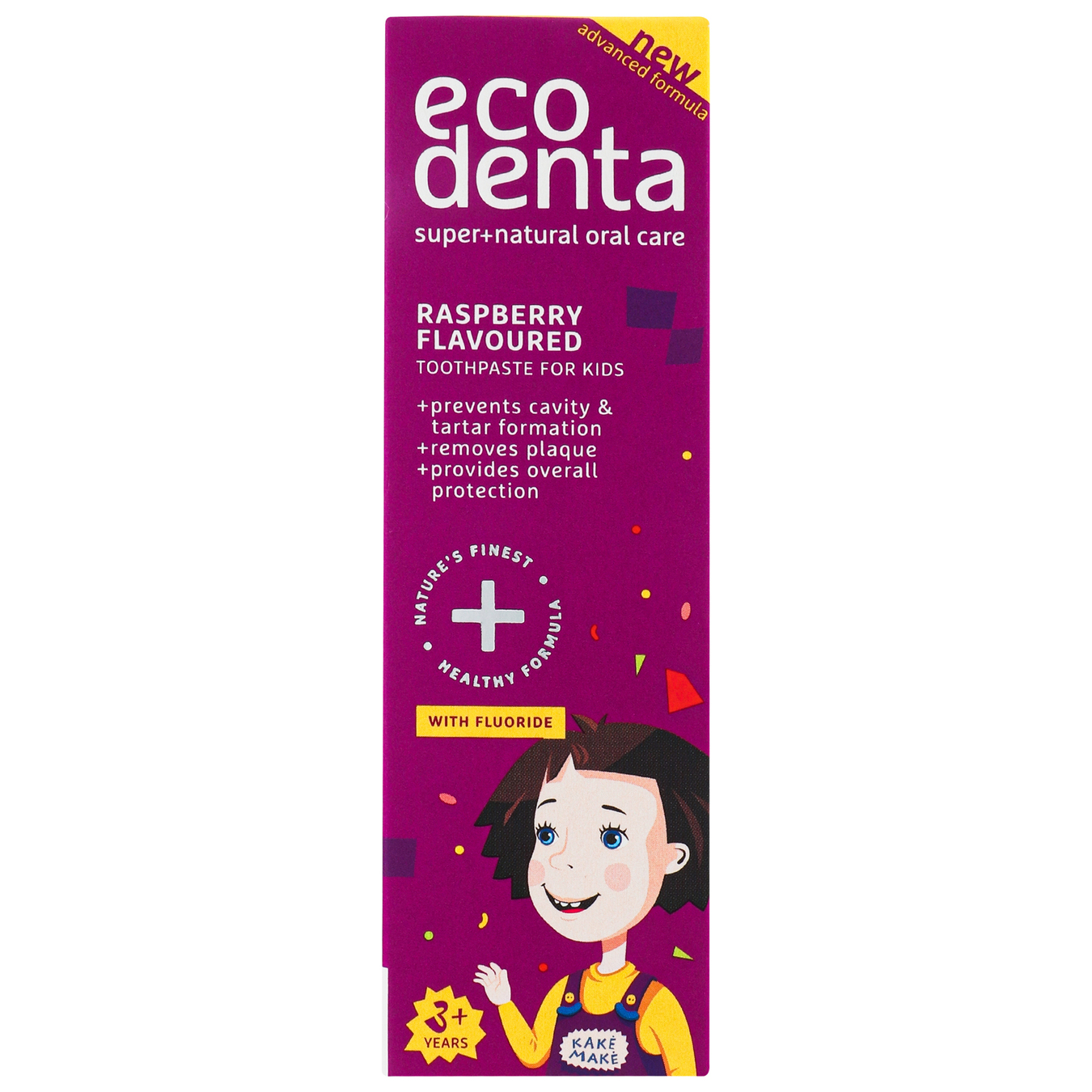 Зубна паста Ecodenta з ароматом малини для дітей 75мл