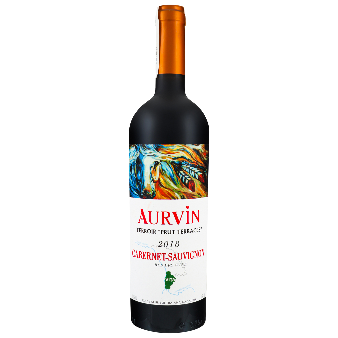 Вино Aurvin Каберне Совіньйон червоне сухе 13,5% 0,75л